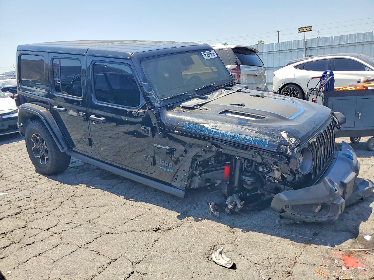 2021 Jeep Wrangler Unlimited Rubicon 4xe Black vin: 1C4JJXR66MW742259