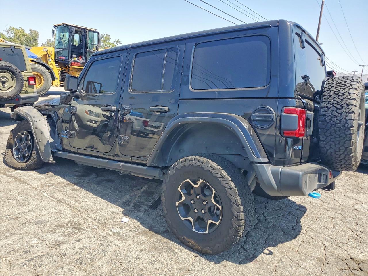 2021 Jeep Wrangler Unlimited Rubicon 4xe Black vin: 1C4JJXR66MW742259