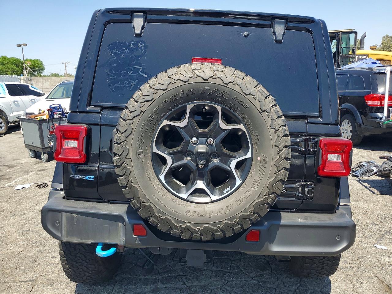 2021 Jeep Wrangler Unlimited Rubicon 4xe Black vin: 1C4JJXR66MW742259