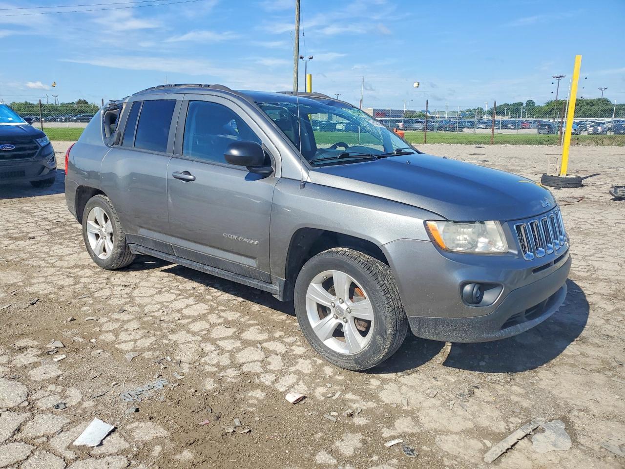 2012 Jeep Compass Sport Gray vin: 1C4NJCBA0CD523283