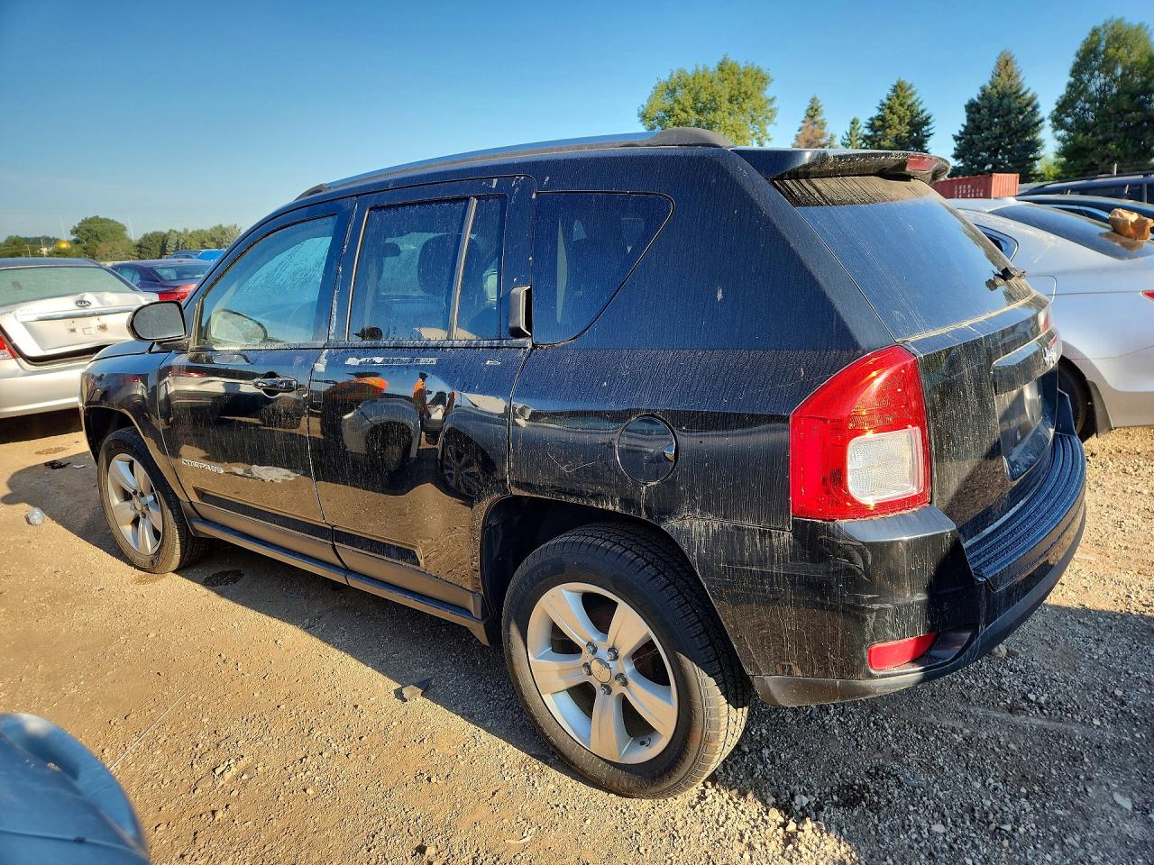 2012 Jeep Compass Sport Black vin: 1C4NJCBA0CD550631