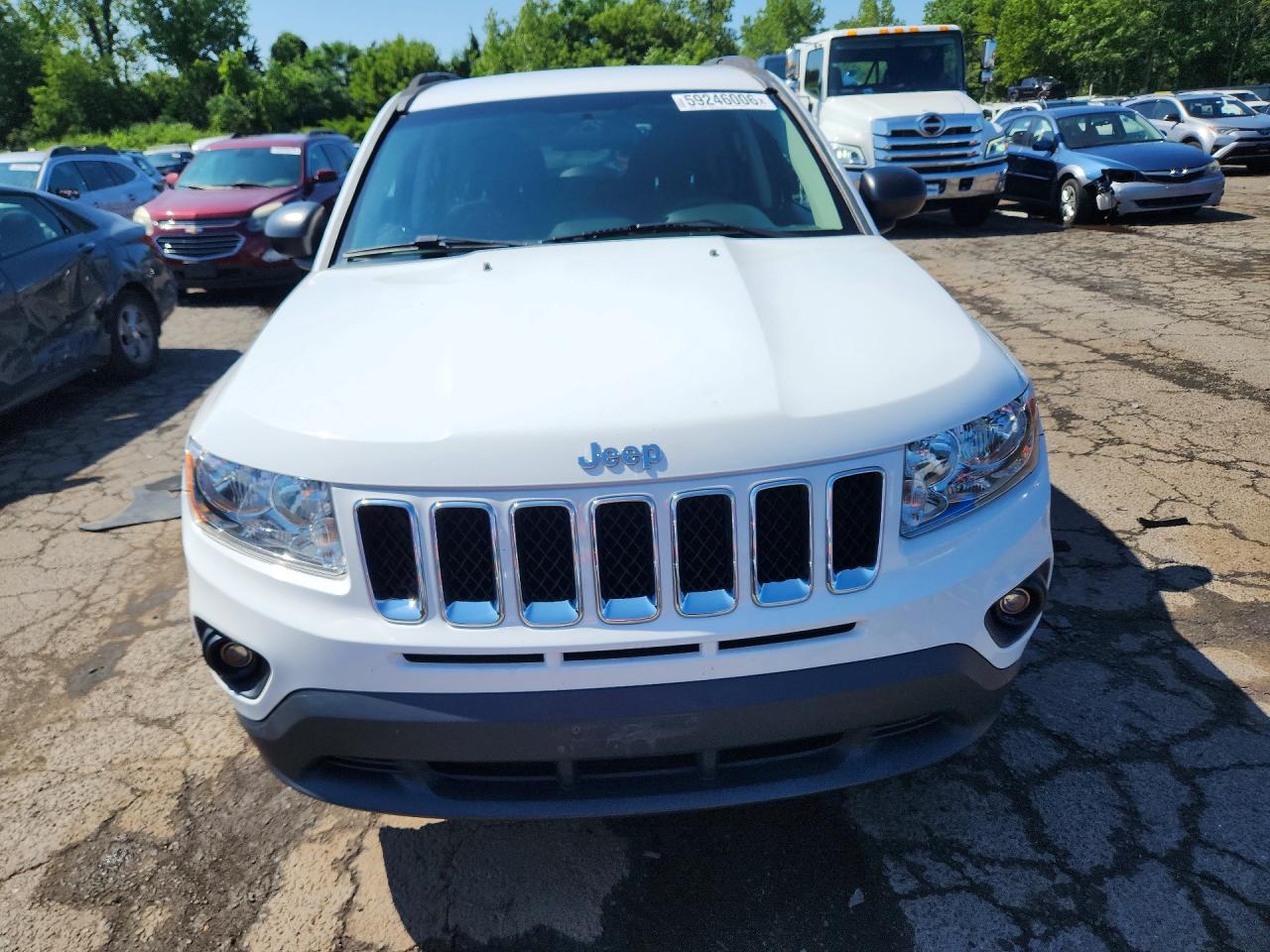 2012 Jeep Compass Sport Белый vin: 1C4NJCBA0CD553822
