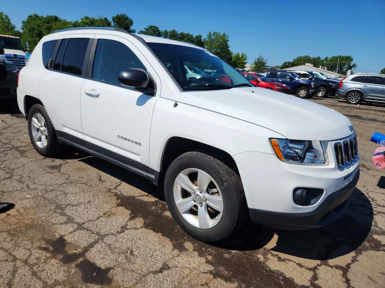 2012 Jeep Compass Sport Белый vin: 1C4NJCBA0CD553822