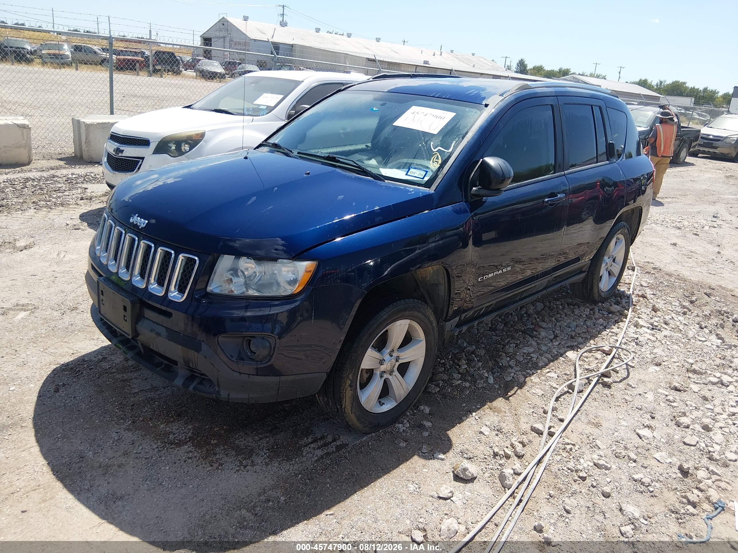2012 Jeep Compass Sport Dark Blue vin: 1C4NJCBA0CD622511