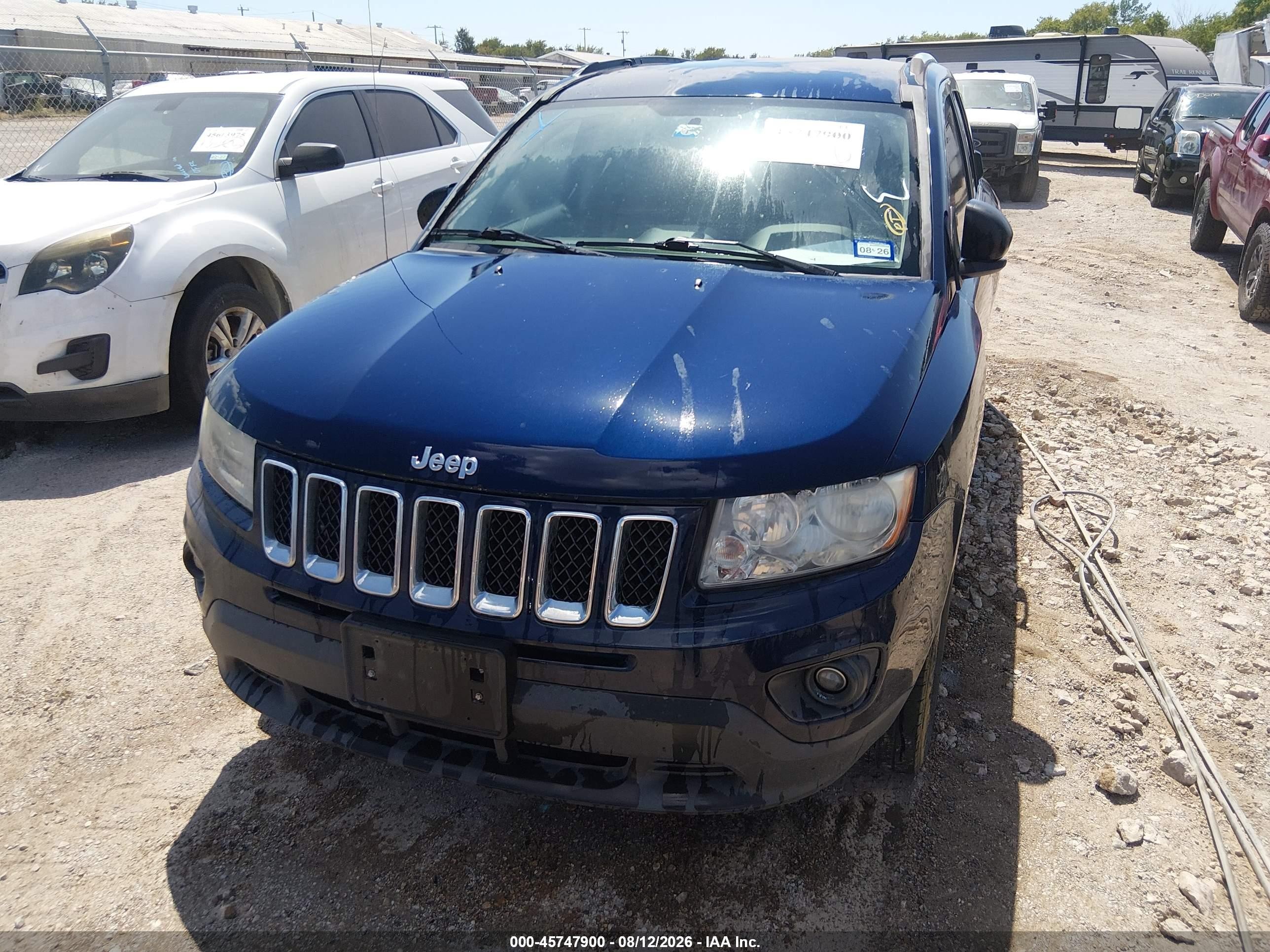 2012 Jeep Compass Sport Dark Blue vin: 1C4NJCBA0CD622511