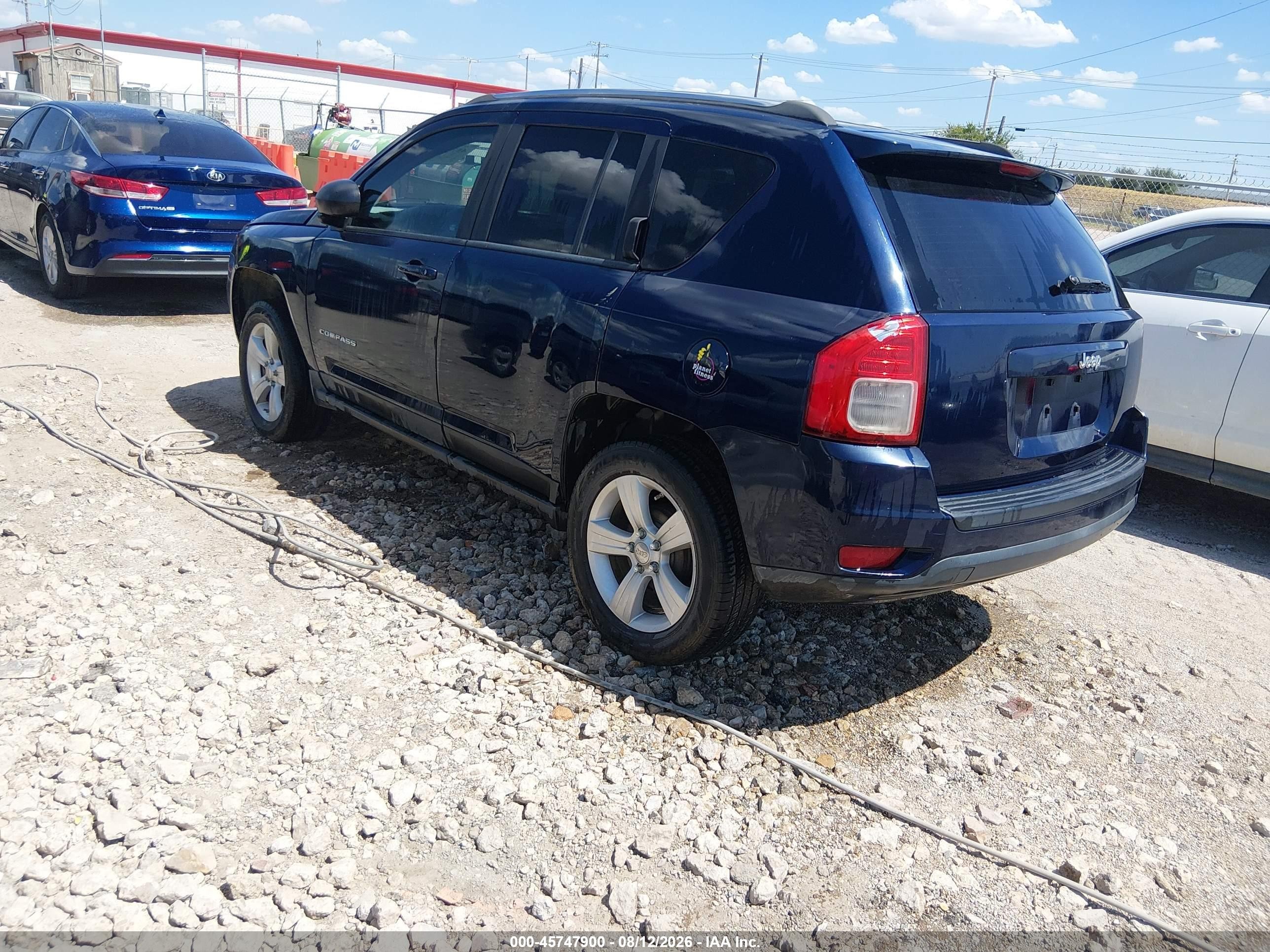 2012 Jeep Compass Sport Dark Blue vin: 1C4NJCBA0CD622511