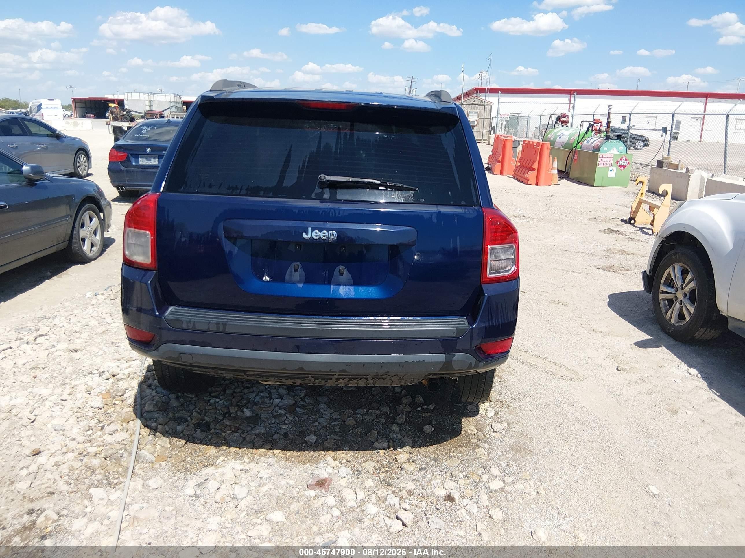2012 Jeep Compass Sport Dark Blue vin: 1C4NJCBA0CD622511