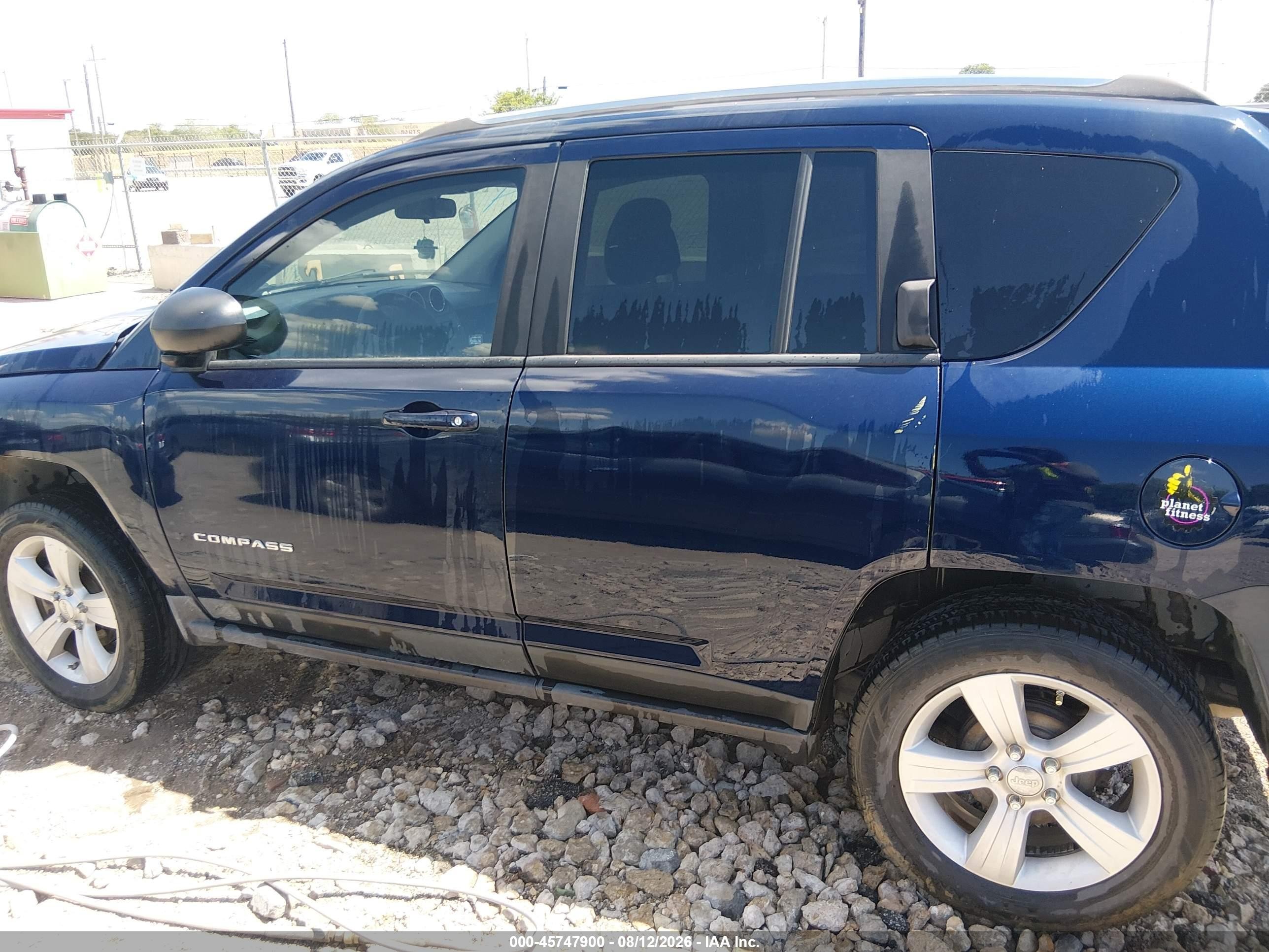 2012 Jeep Compass Sport Dark Blue vin: 1C4NJCBA0CD622511