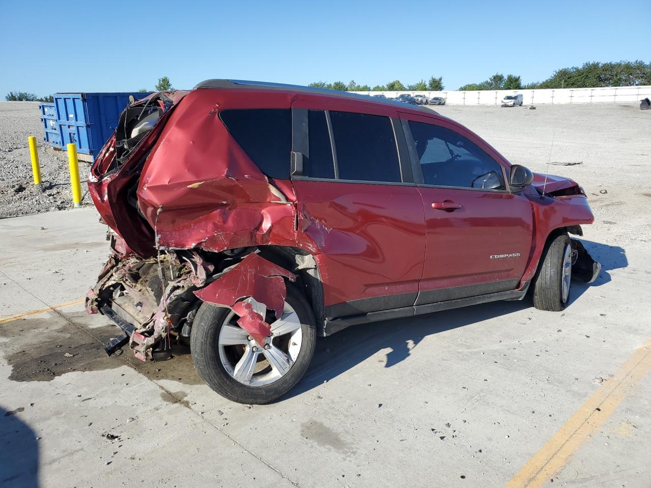 2012 Jeep Compass Sport Burgundy vin: 1C4NJCBA0CD678092