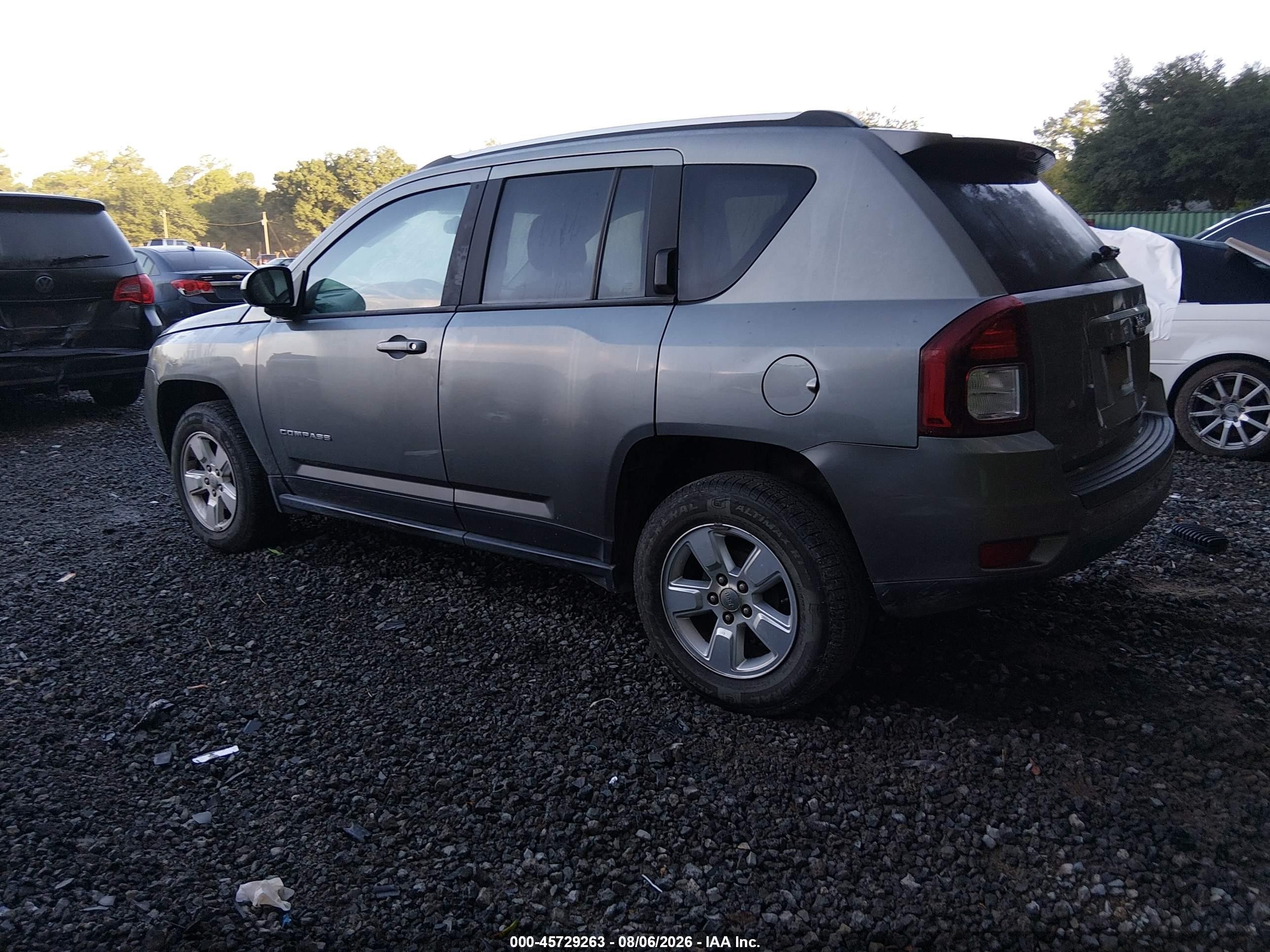 2014 Jeep Compass Sport Gray vin: 1C4NJCBA0ED545612