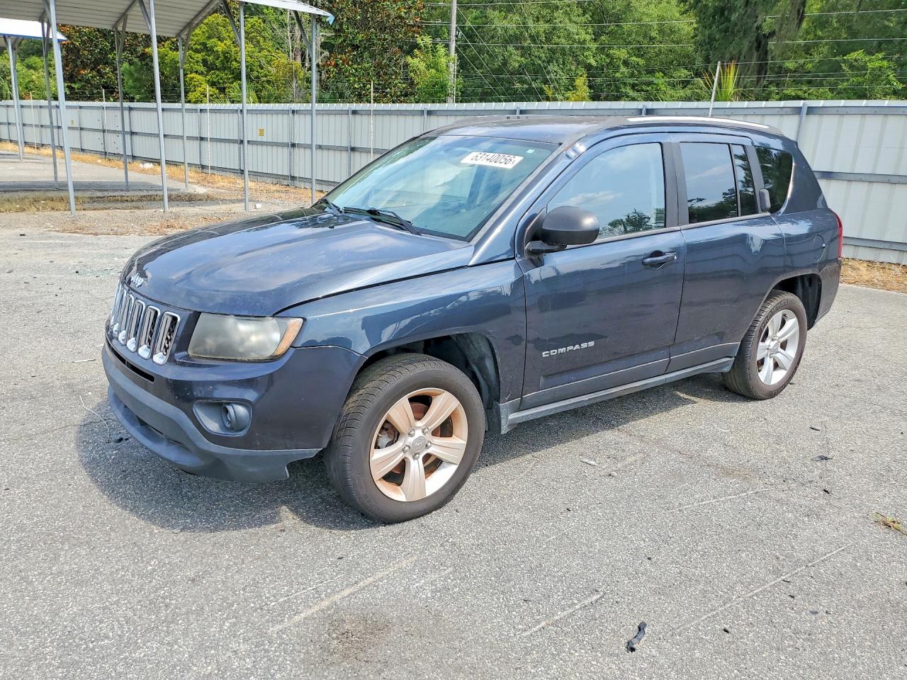 2014 Jeep Compass Sport Синий vin: 1C4NJCBA0ED666124