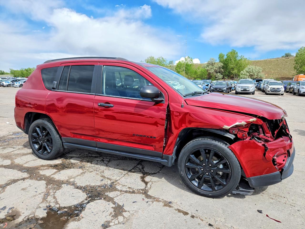 2015 Jeep Compass Sport Red vin: 1C4NJCBA0FD152565