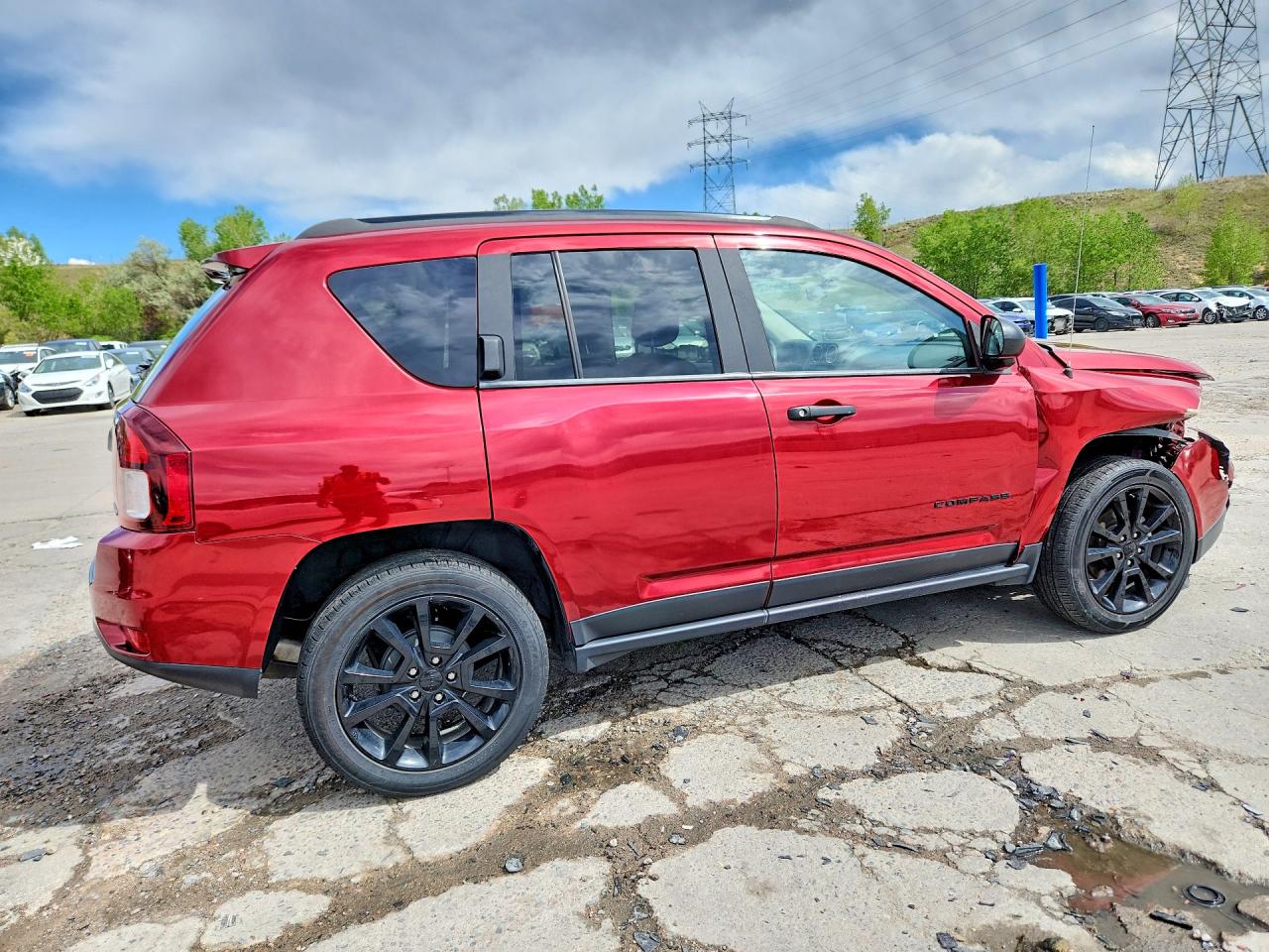 2015 Jeep Compass Sport Red vin: 1C4NJCBA0FD152565