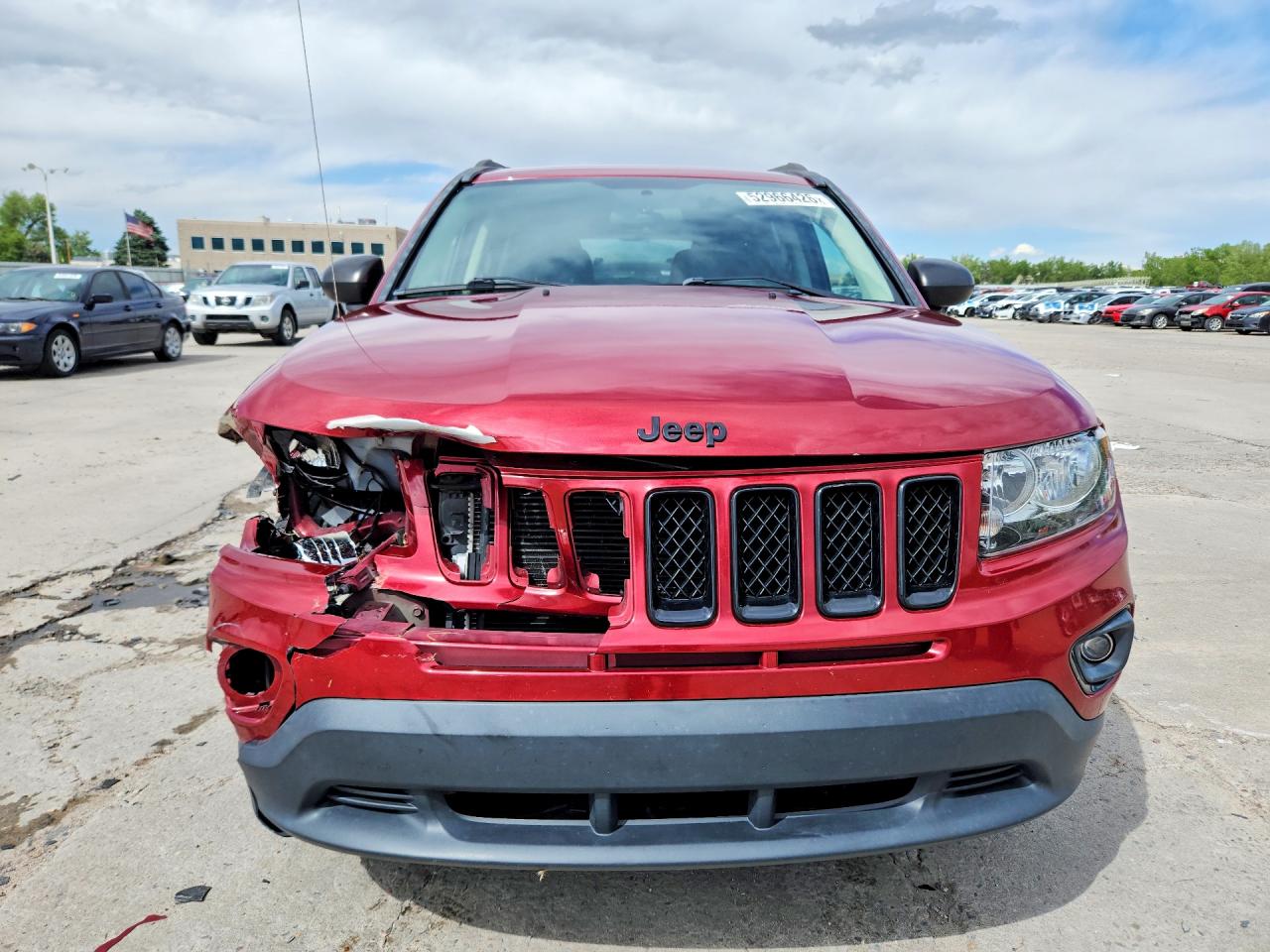 2015 Jeep Compass Sport Red vin: 1C4NJCBA0FD152565