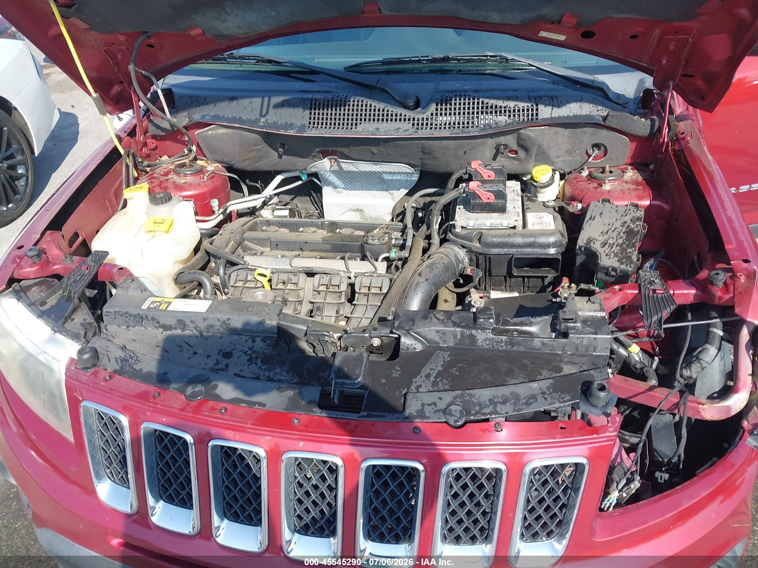 2015 Jeep Compass Sport Красный vin: 1C4NJCBA0FD170659