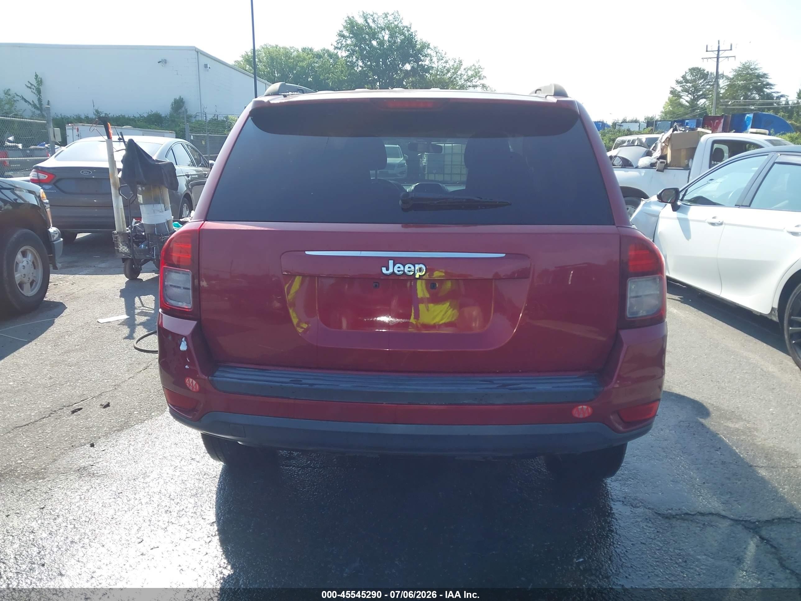2015 Jeep Compass Sport Красный vin: 1C4NJCBA0FD170659