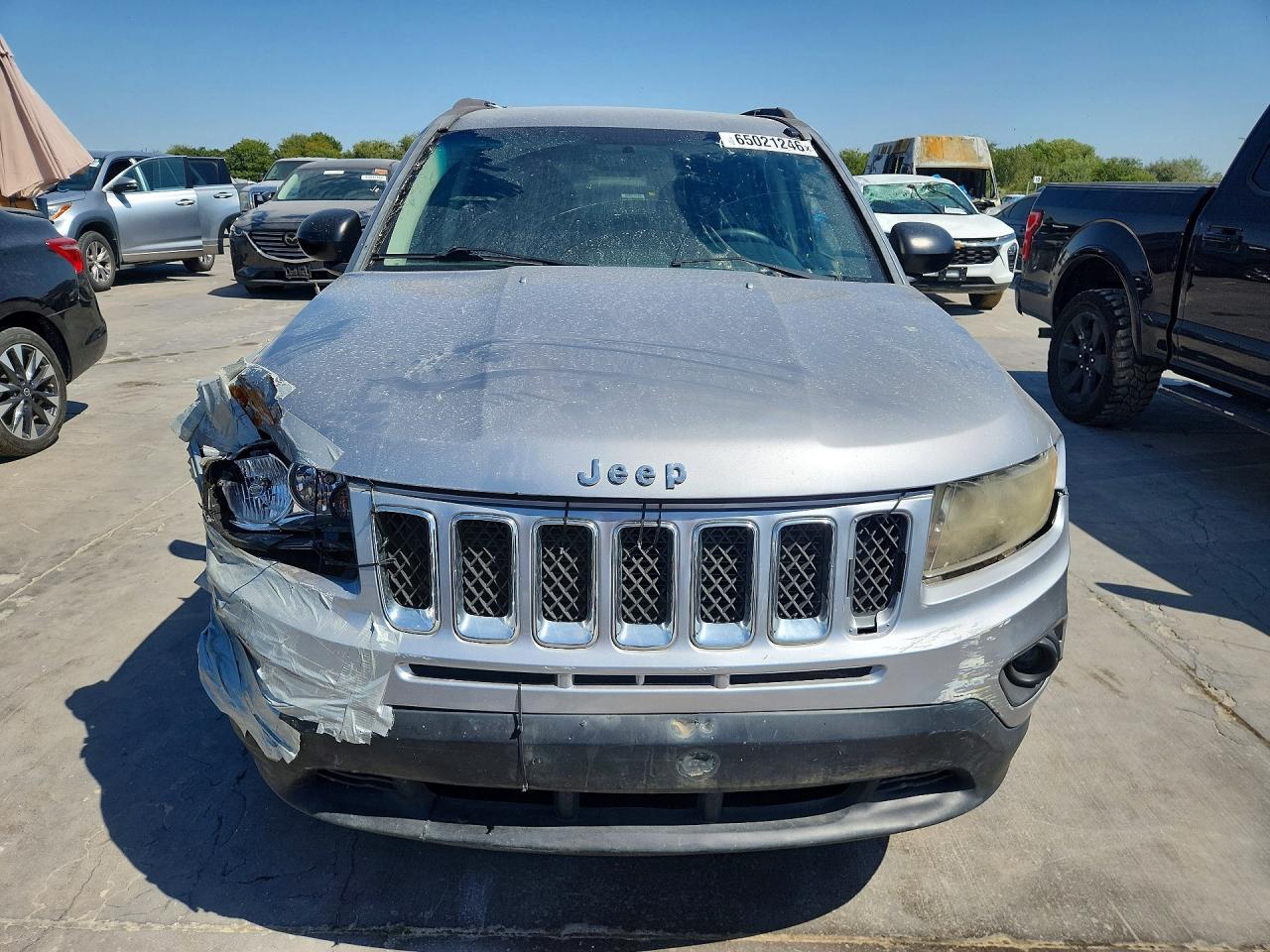 2015 Jeep Compass Sport Silver vin: 1C4NJCBA0FD219178