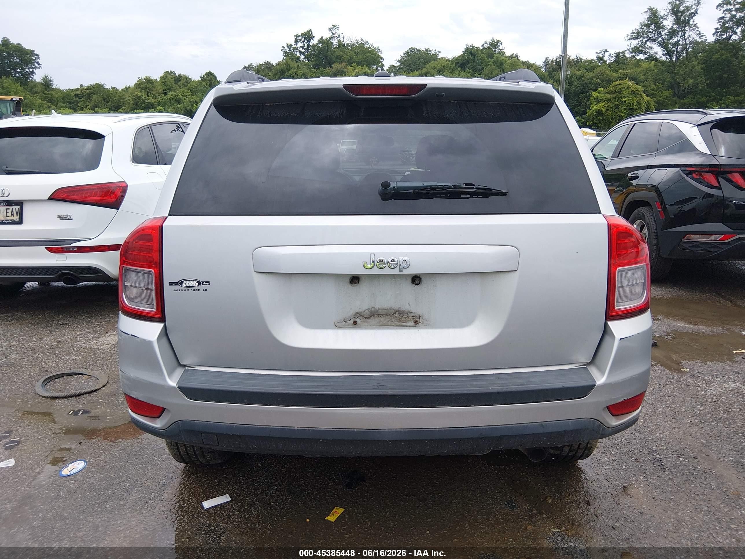 2012 Jeep Compass Sport Silver vin: 1C4NJCBA1CD500613