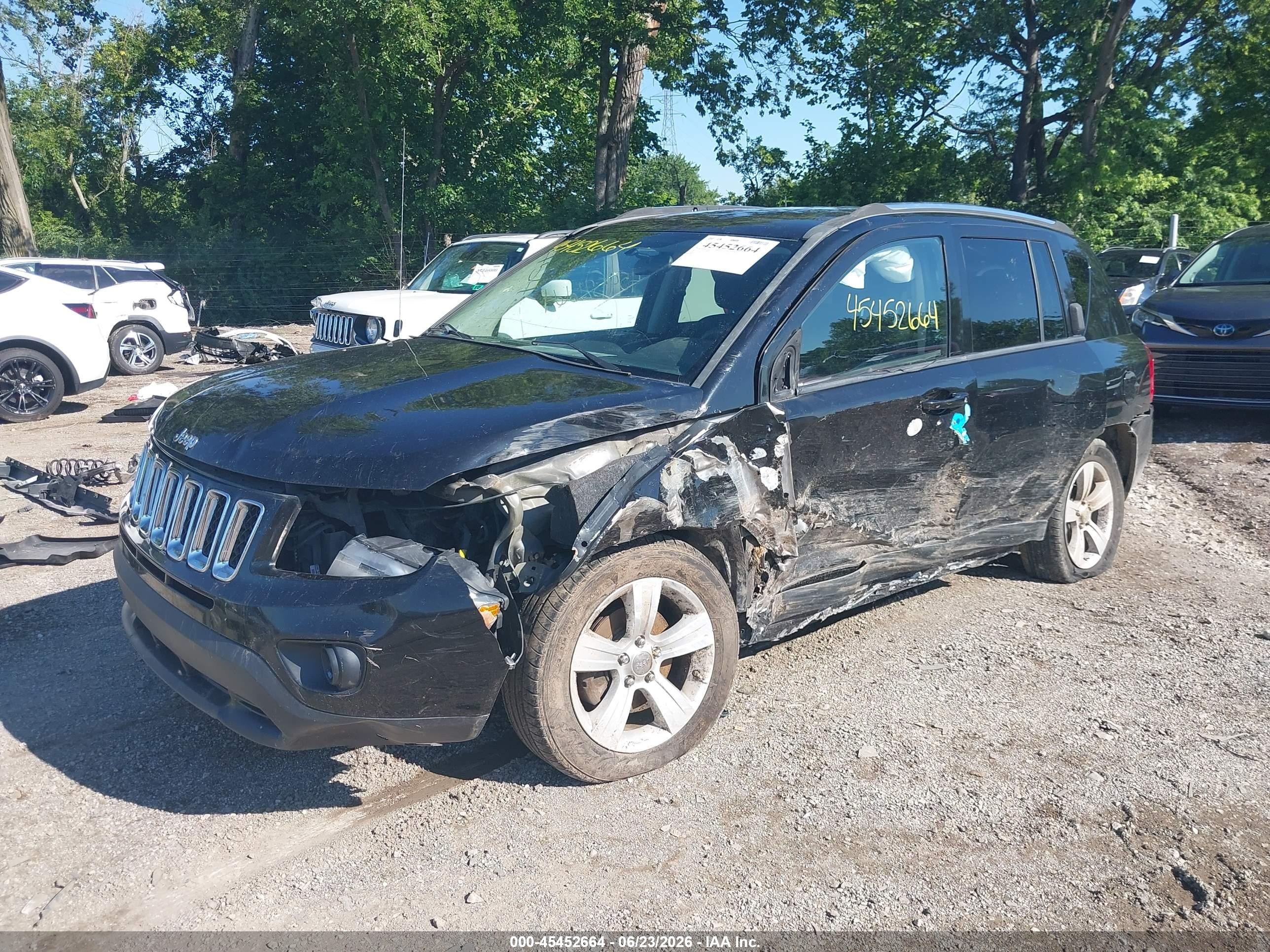 2012 Jeep Compass Sport Black vin: 1C4NJCBA1CD580110