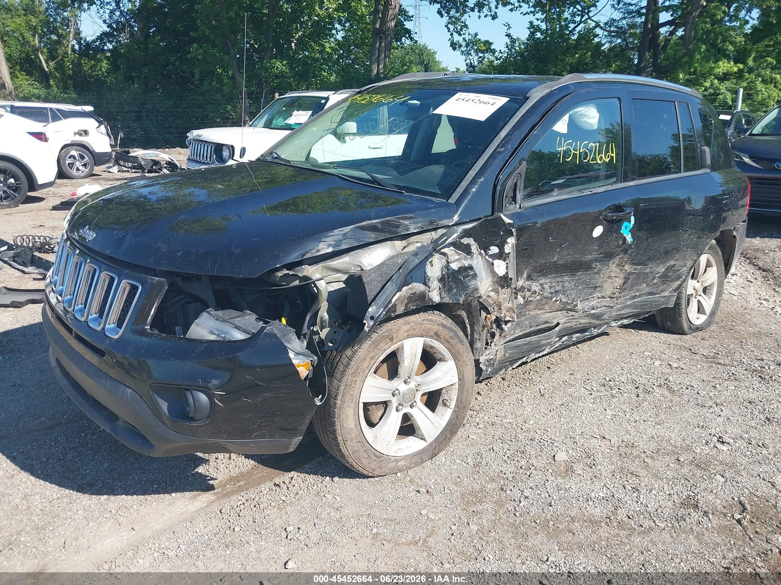 2012 Jeep Compass Sport Black vin: 1C4NJCBA1CD580110