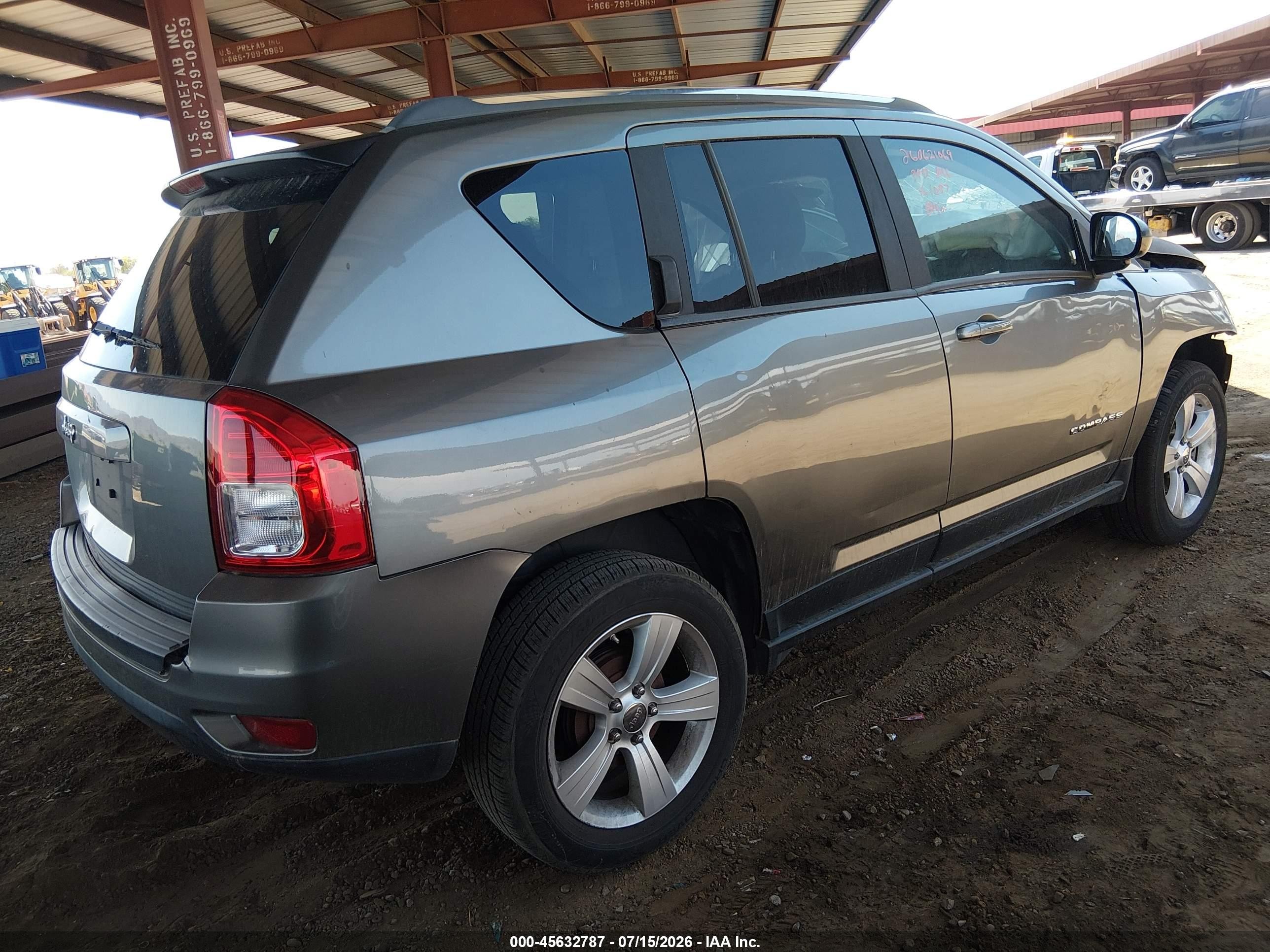 2012 Jeep Compass Sport Gray vin: 1C4NJCBA1CD618192