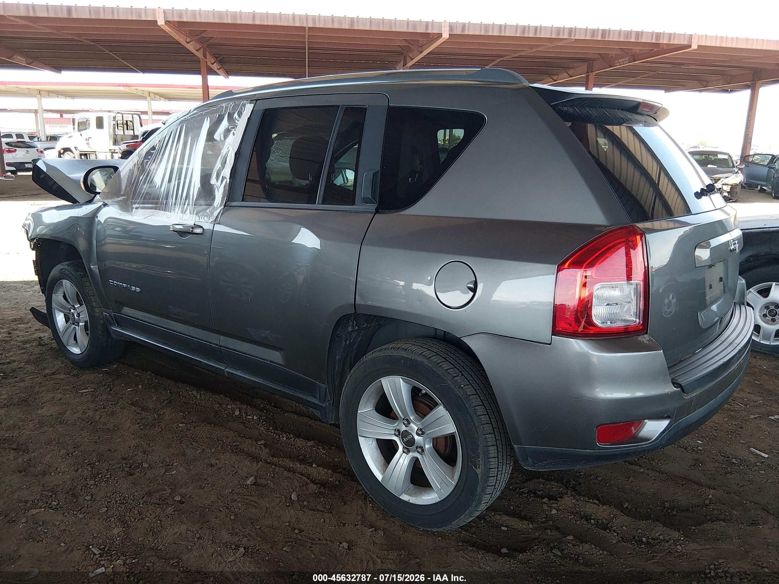 2012 Jeep Compass Sport Gray vin: 1C4NJCBA1CD618192