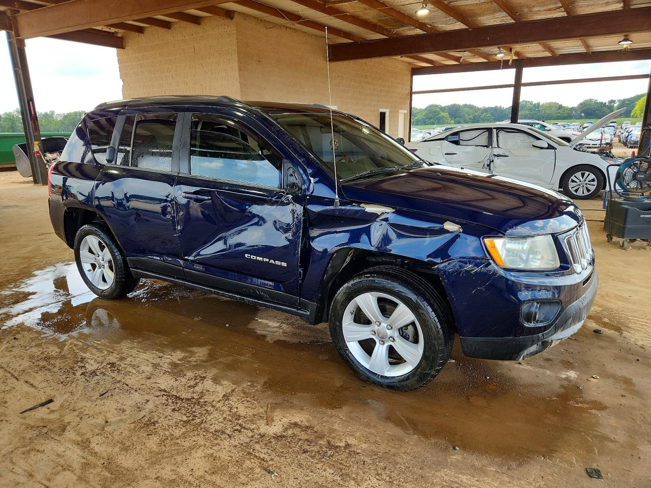 2012 Jeep Compass Sport Blue vin: 1C4NJCBA1CD678652