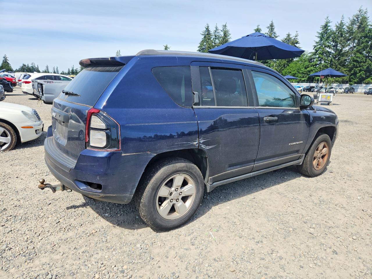 2014 Jeep Compass Sport Blue vin: 1C4NJCBA1ED553007