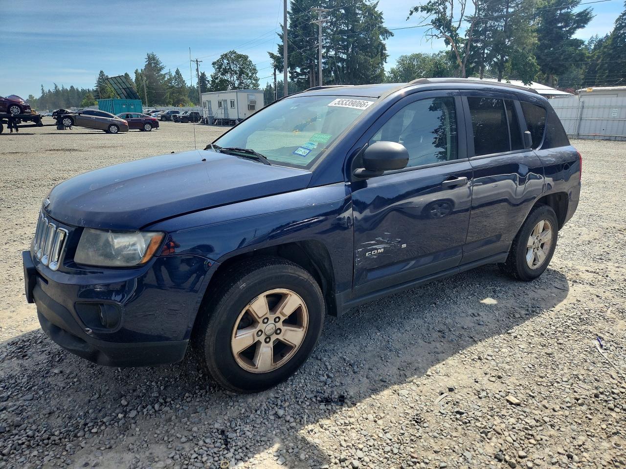 2014 Jeep Compass Sport Blue vin: 1C4NJCBA1ED553007