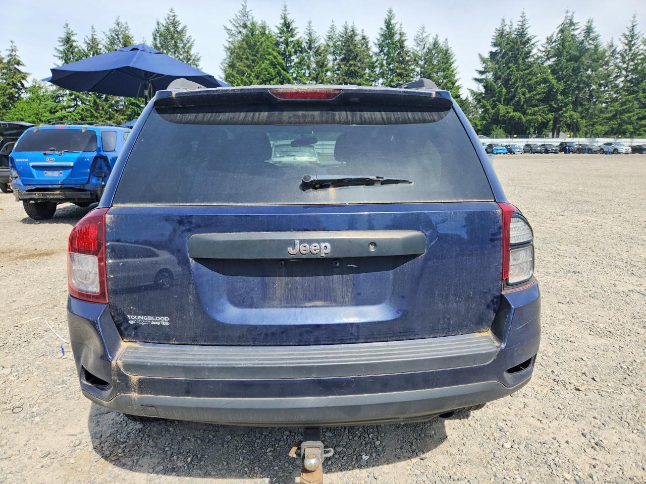 2014 Jeep Compass Sport Blue vin: 1C4NJCBA1ED553007