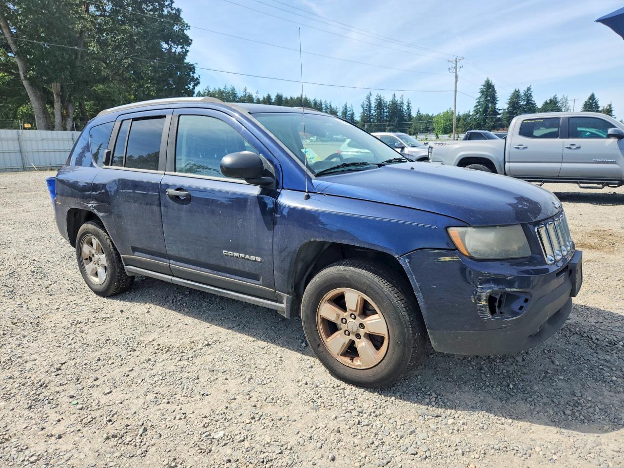 2014 Jeep Compass Sport Blue vin: 1C4NJCBA1ED553007