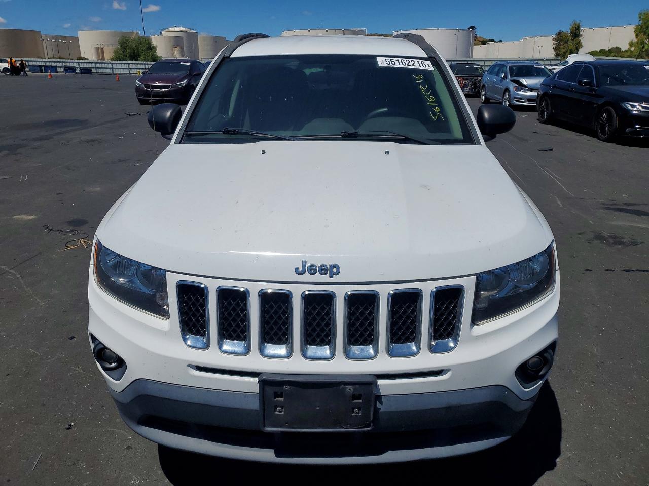 2015 Jeep Compass Sport White vin: 1C4NJCBA1FD143812