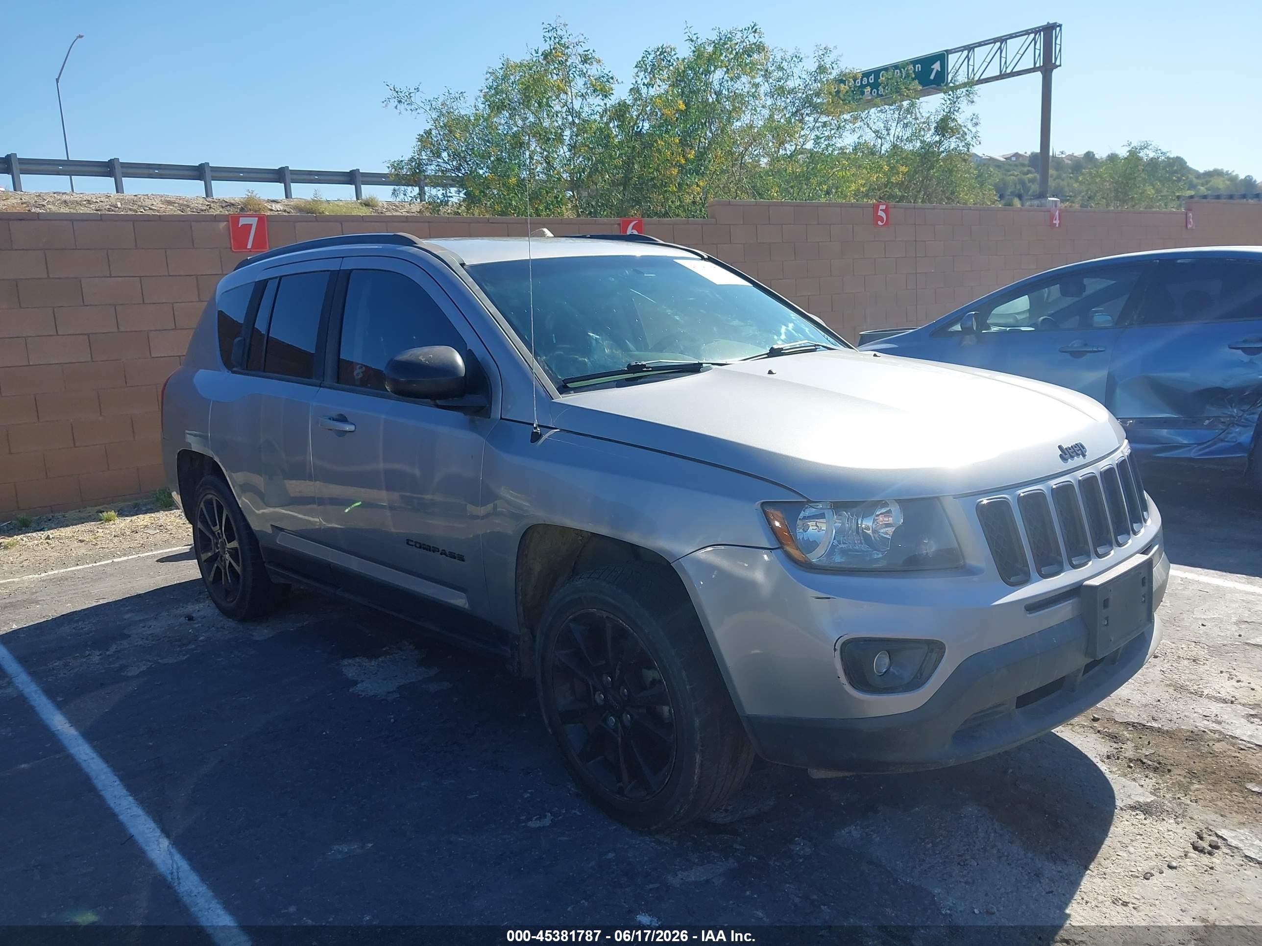 2015 Jeep Compass Altitude Edition Silver vin: 1C4NJCBA1FD263867