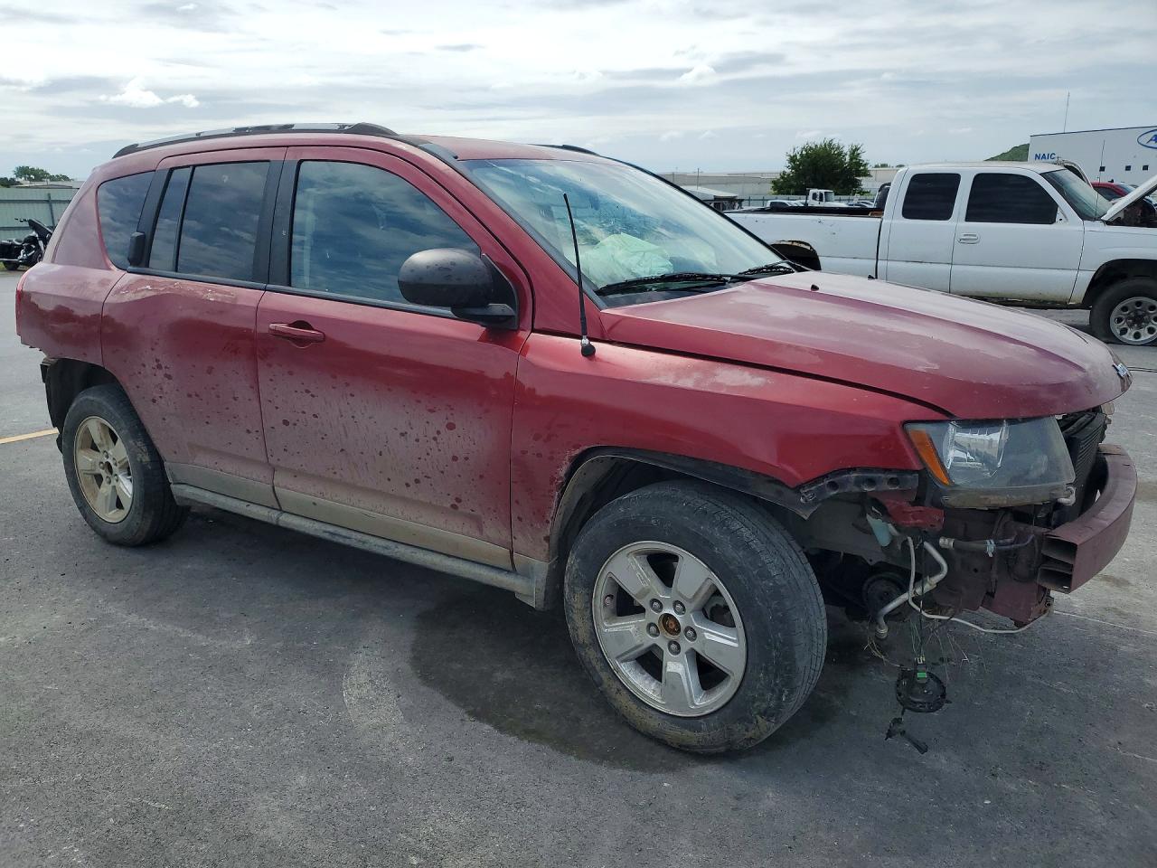2015 Jeep Compass Sport Maroon vin: 1C4NJCBA1FD313697