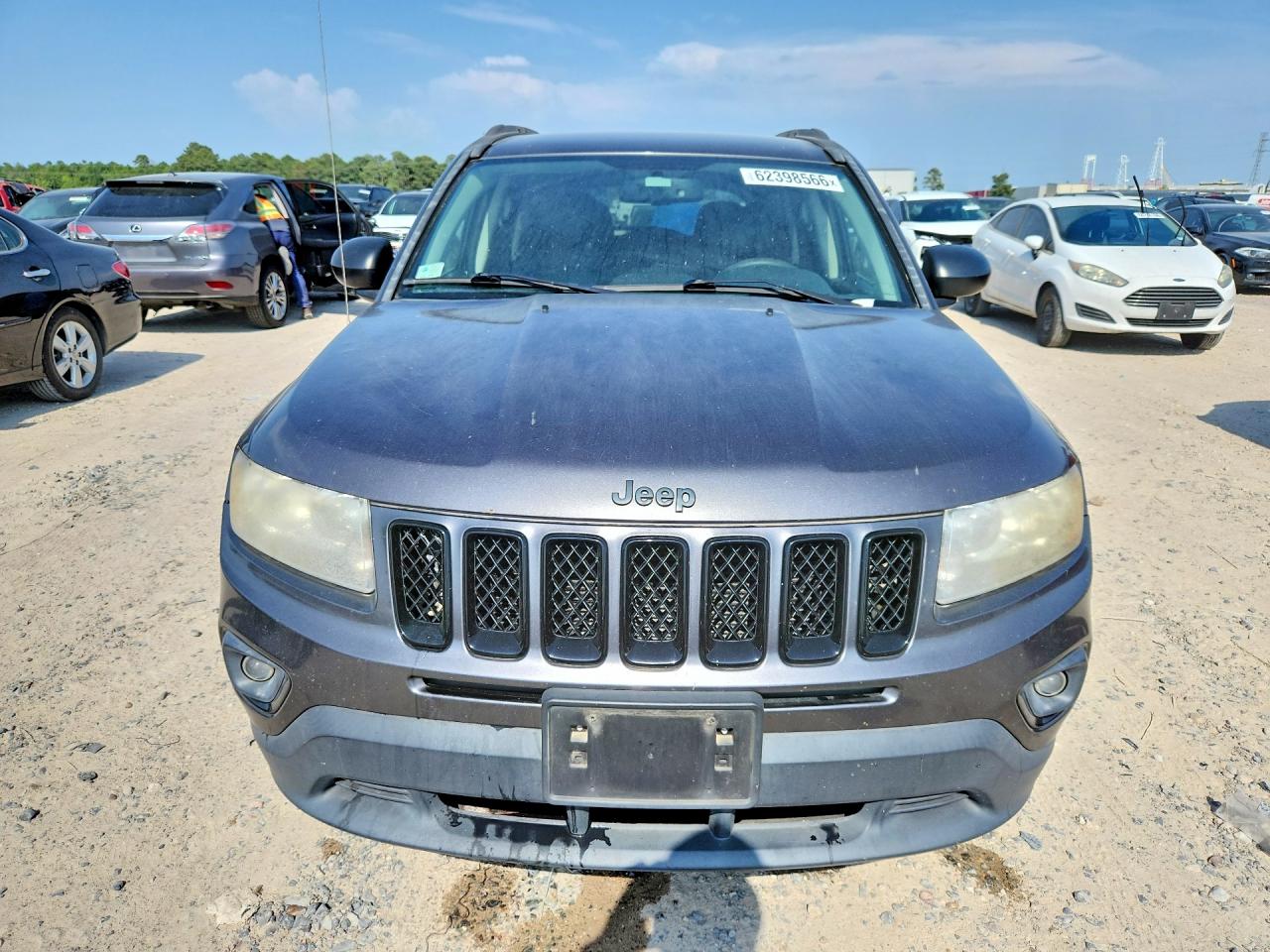 2015 Jeep Compass Sport Gray vin: 1C4NJCBA1FD428252