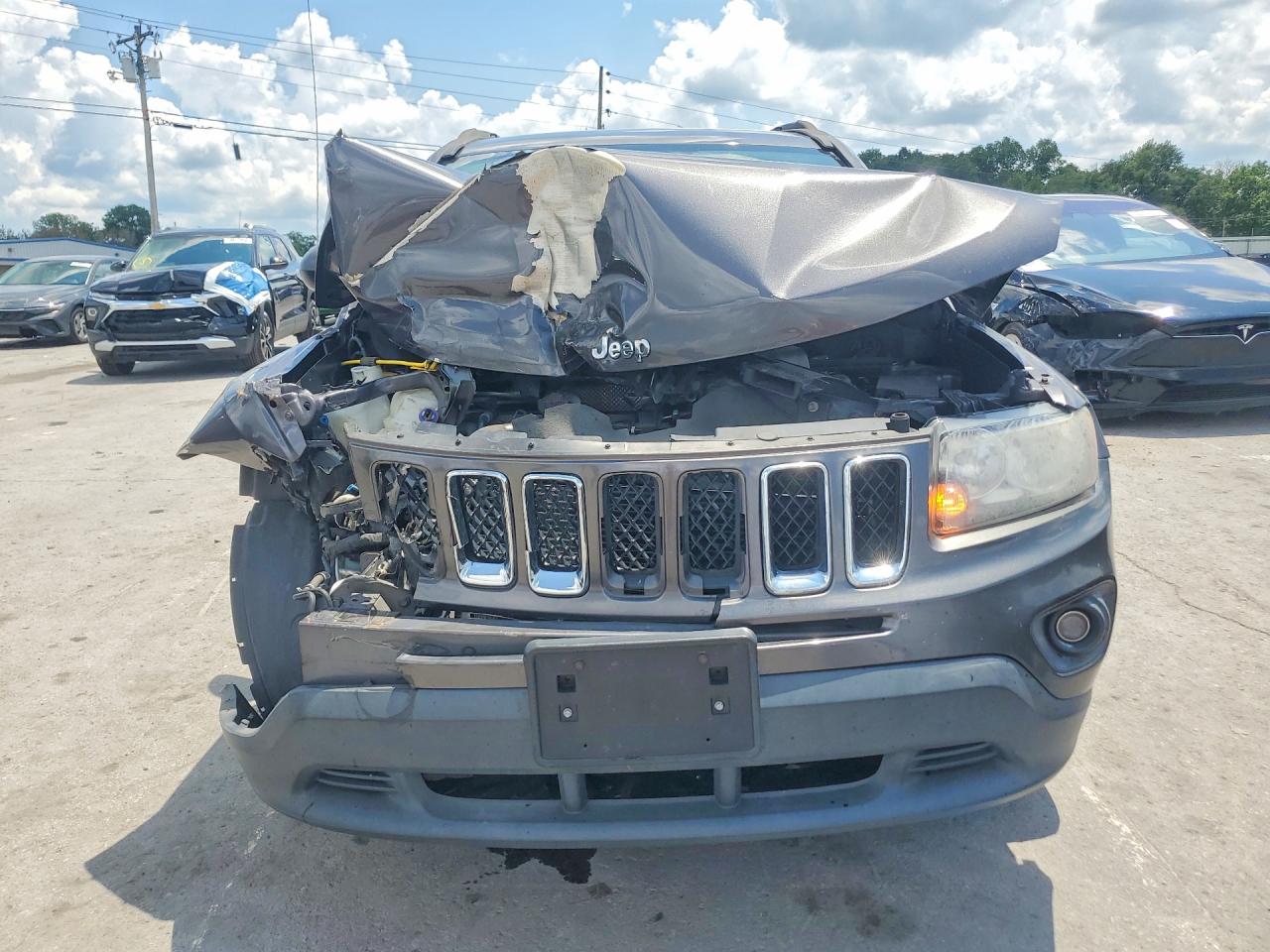 2016 Jeep Compass Sport Gray vin: 1C4NJCBA1GD547629