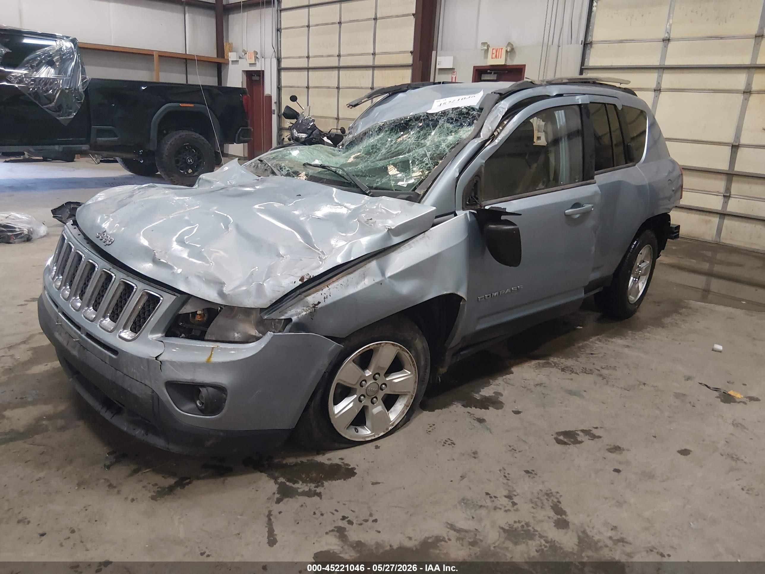 2014 Jeep Compass Sport Blue vin: 1C4NJCBA2ED511199