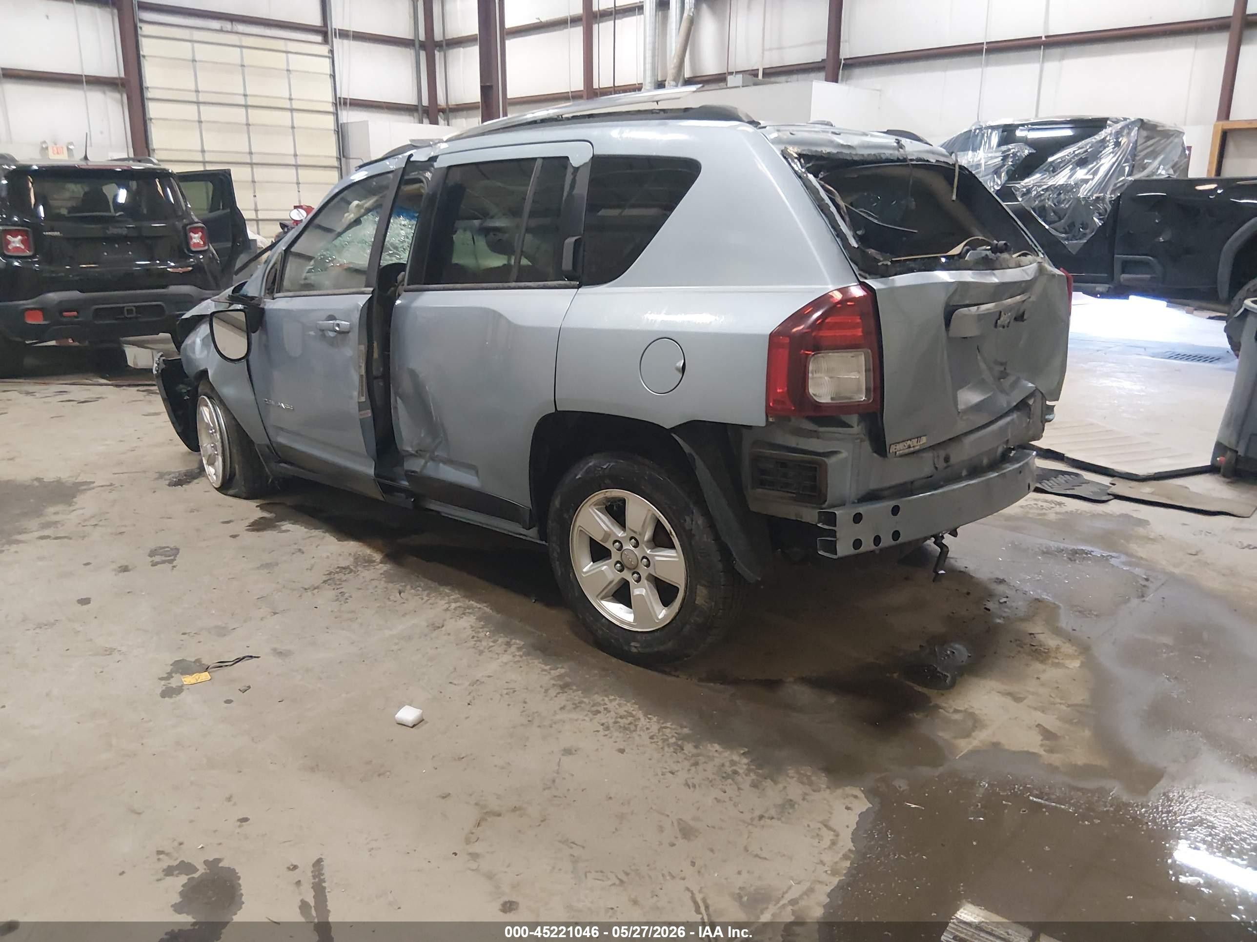 2014 Jeep Compass Sport Blue vin: 1C4NJCBA2ED511199