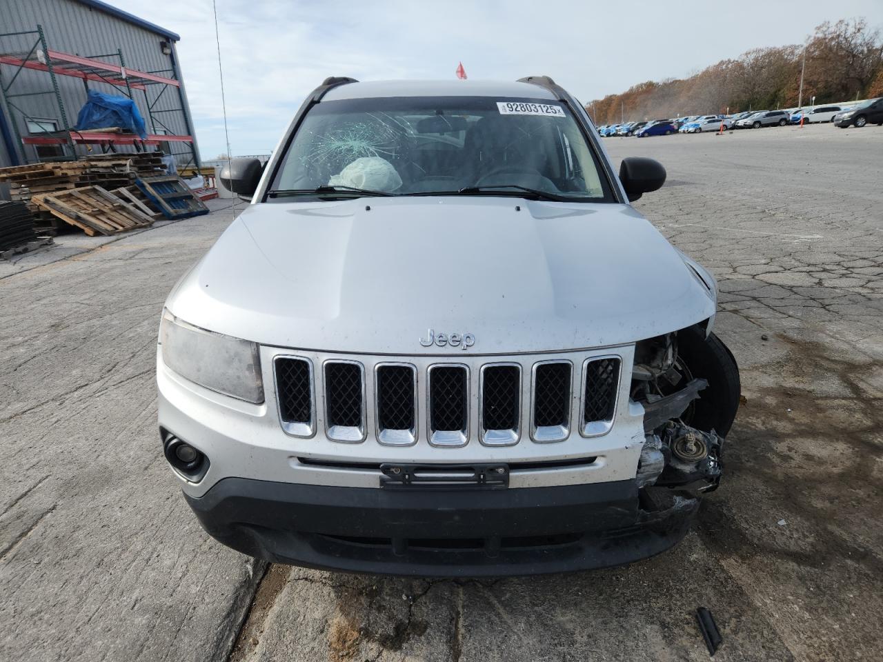 2014 Jeep Compass Sport Silver vin: 1C4NJCBA2ED536331