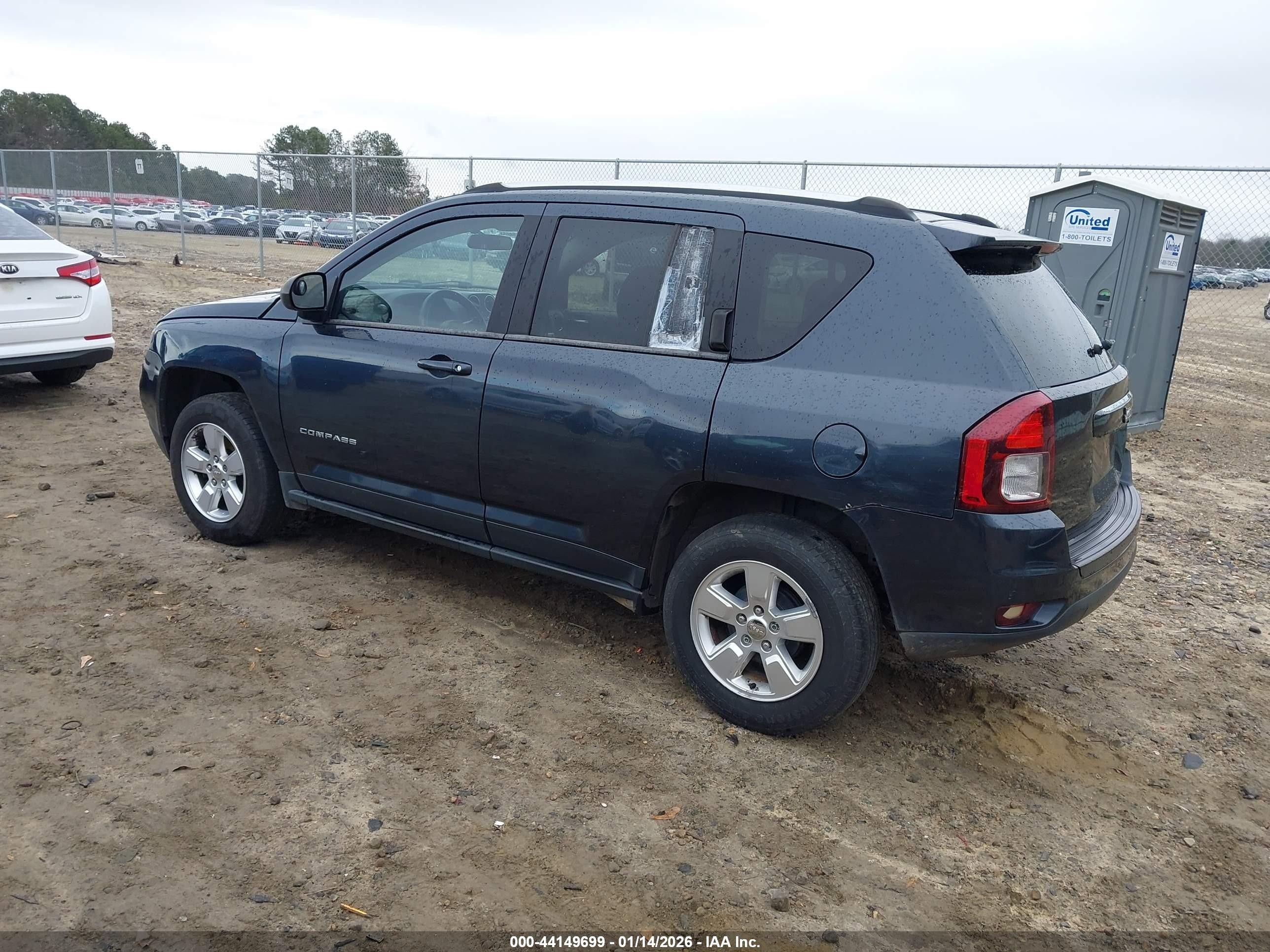 2014 Jeep Compass Sport Серый vin: 1C4NJCBA2ED552142