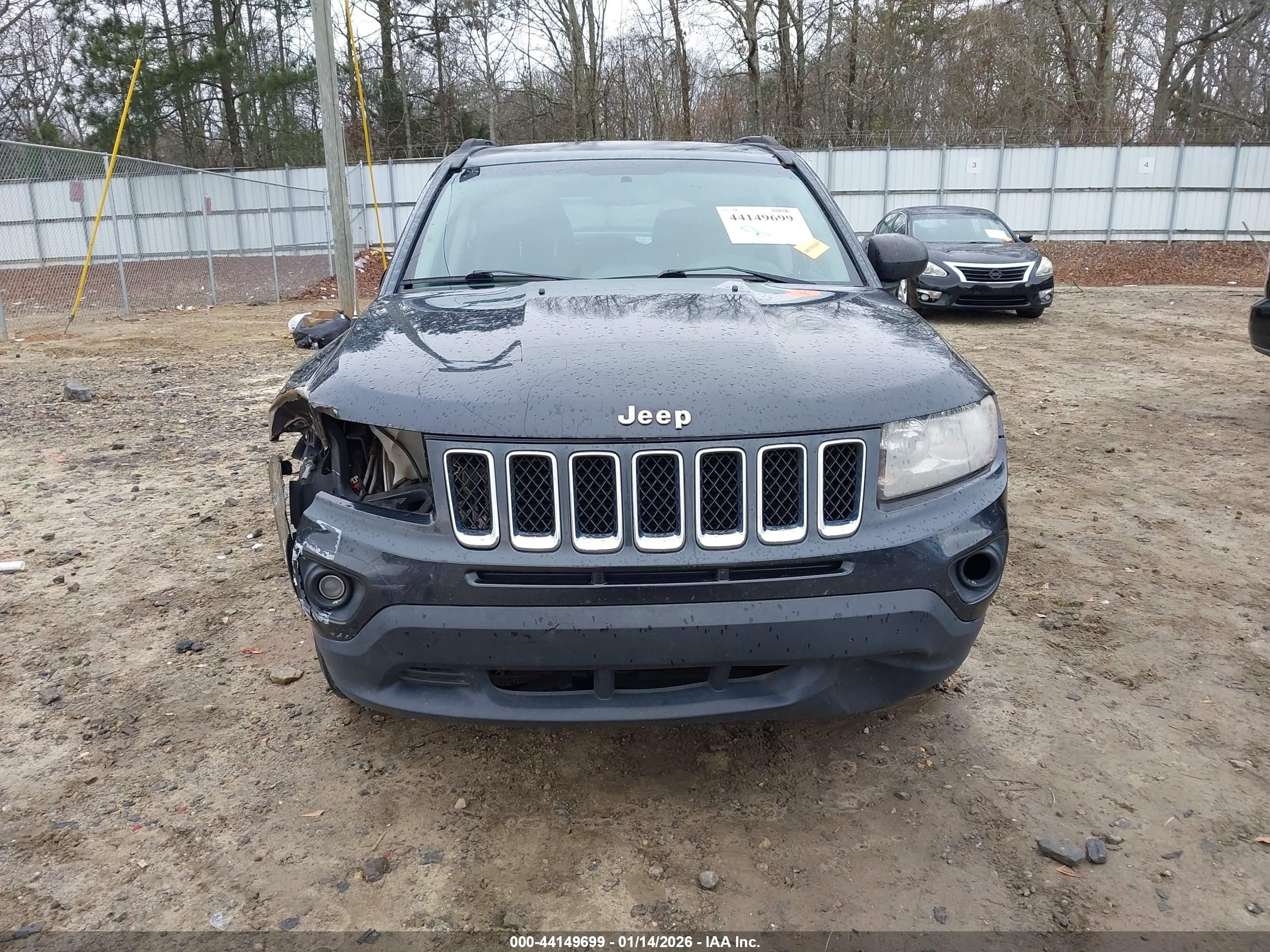2014 Jeep Compass Sport Серый vin: 1C4NJCBA2ED552142