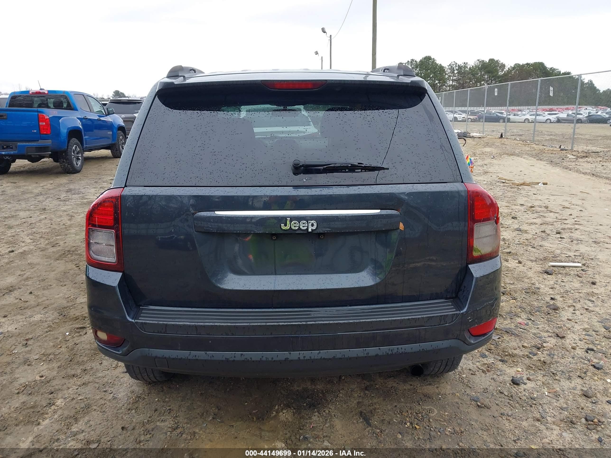 2014 Jeep Compass Sport Серый vin: 1C4NJCBA2ED552142