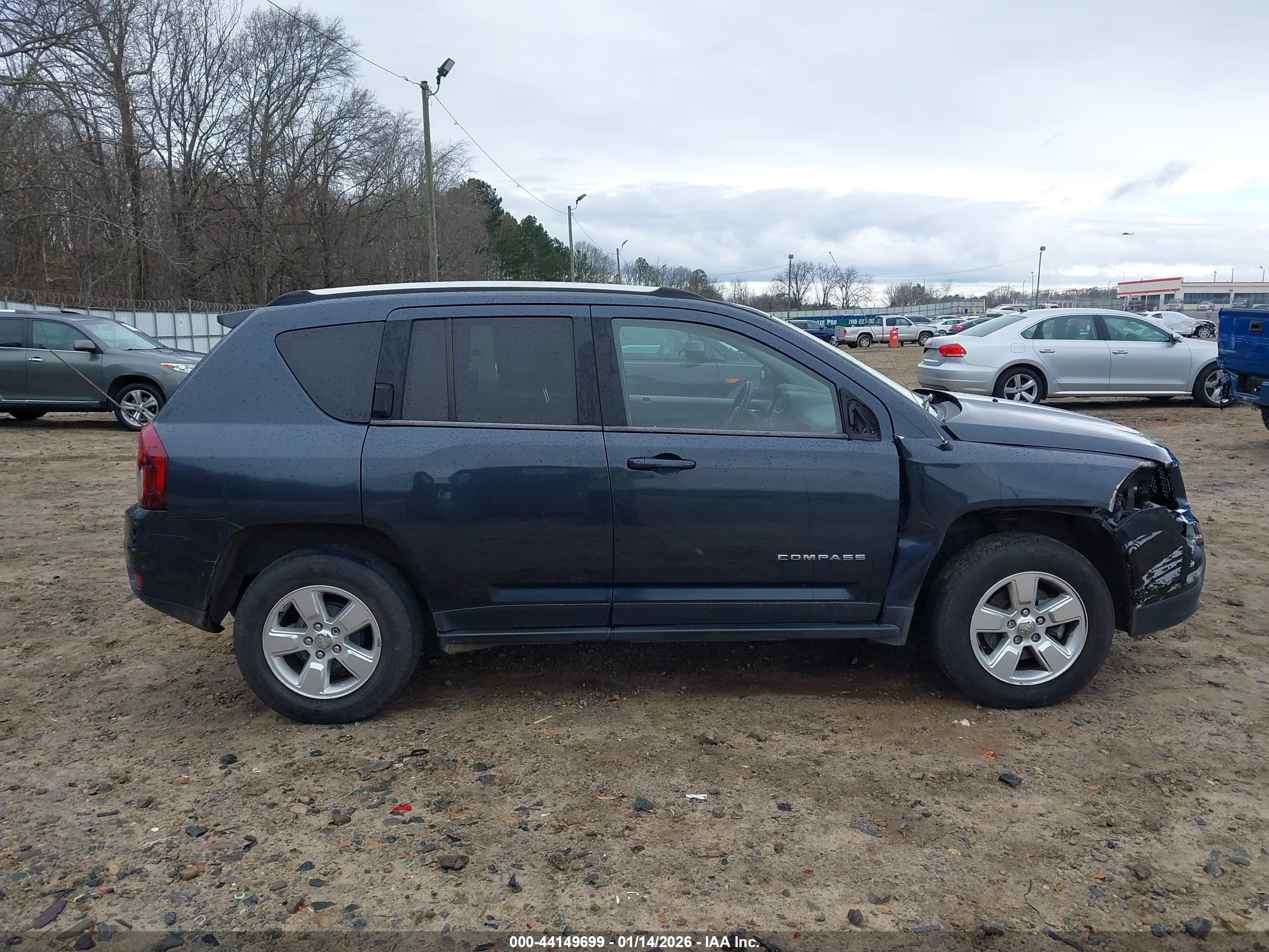 2014 Jeep Compass Sport Серый vin: 1C4NJCBA2ED552142