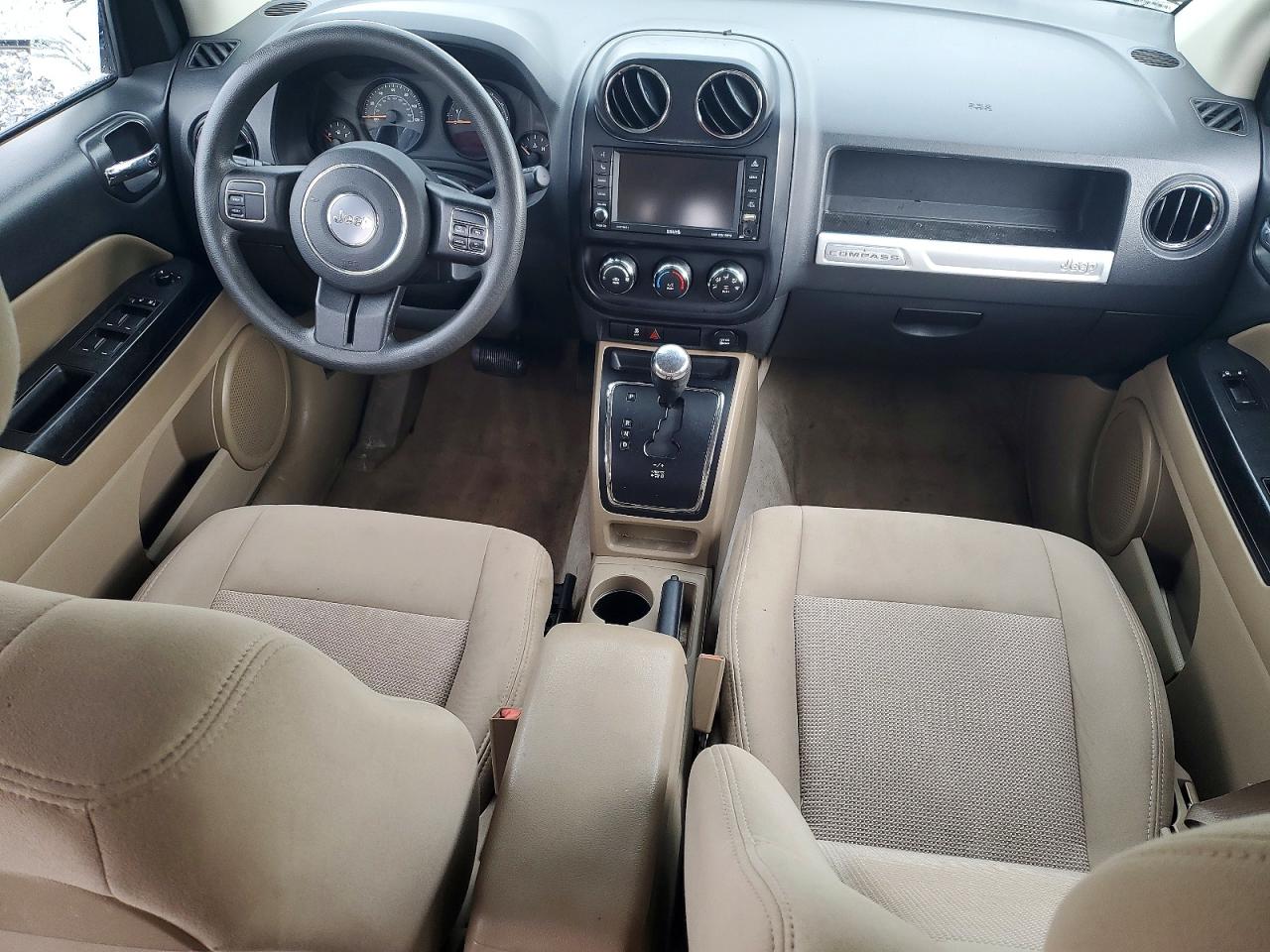 2014 Jeep Compass Sport White vin: 1C4NJCBA2ED643332