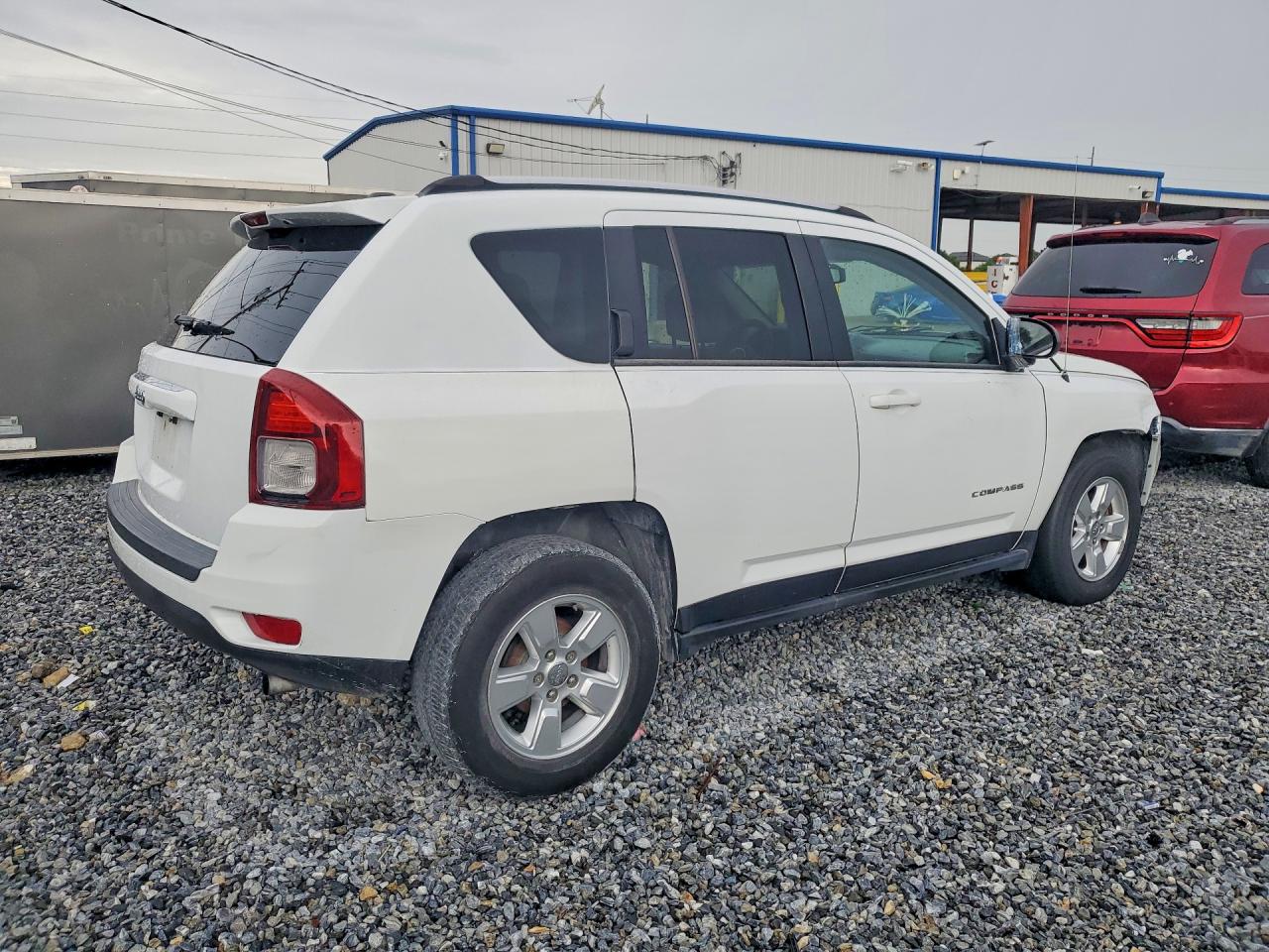 2014 Jeep Compass Sport White vin: 1C4NJCBA2ED643332