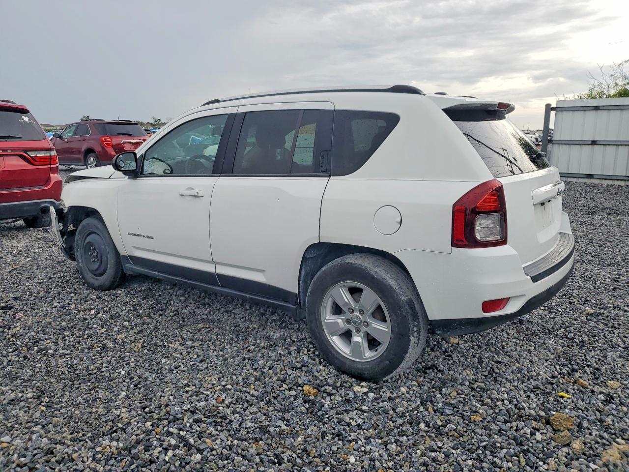 2014 Jeep Compass Sport White vin: 1C4NJCBA2ED643332