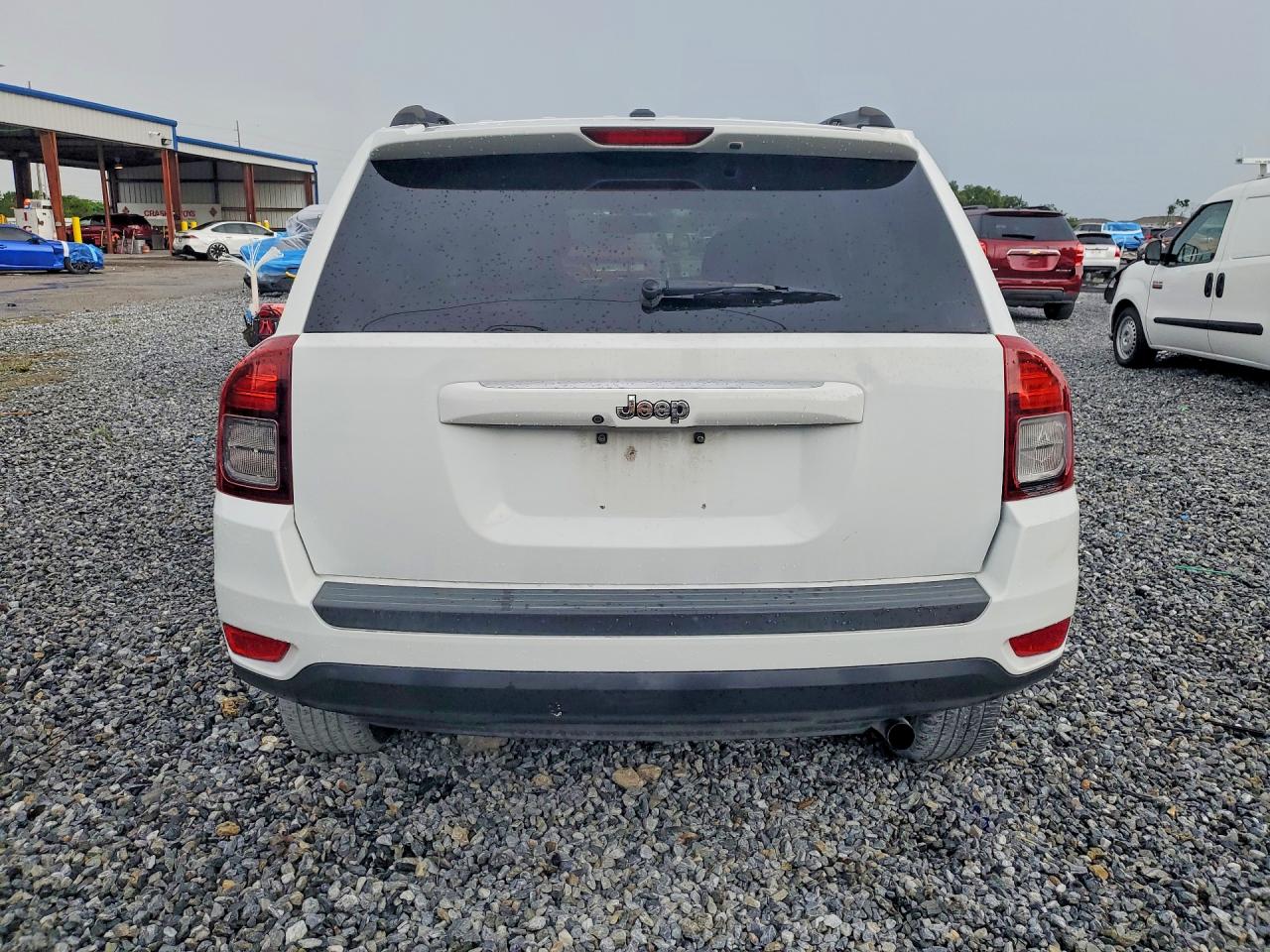 2014 Jeep Compass Sport White vin: 1C4NJCBA2ED643332
