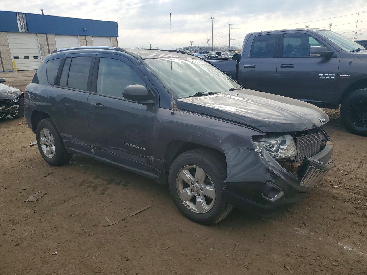 2014 Jeep Compass Sport Угольный vin: 1C4NJCBA2ED796941