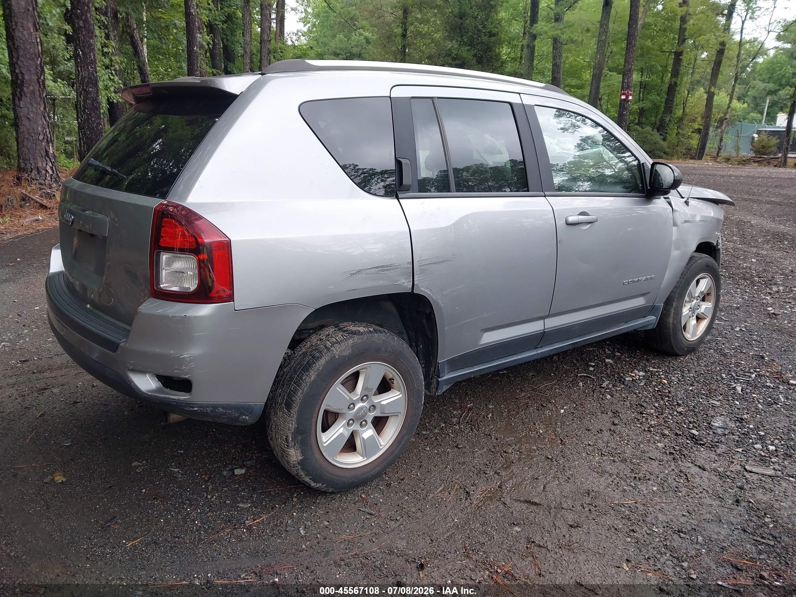 2015 Jeep Compass Sport Gray vin: 1C4NJCBA2FD170582