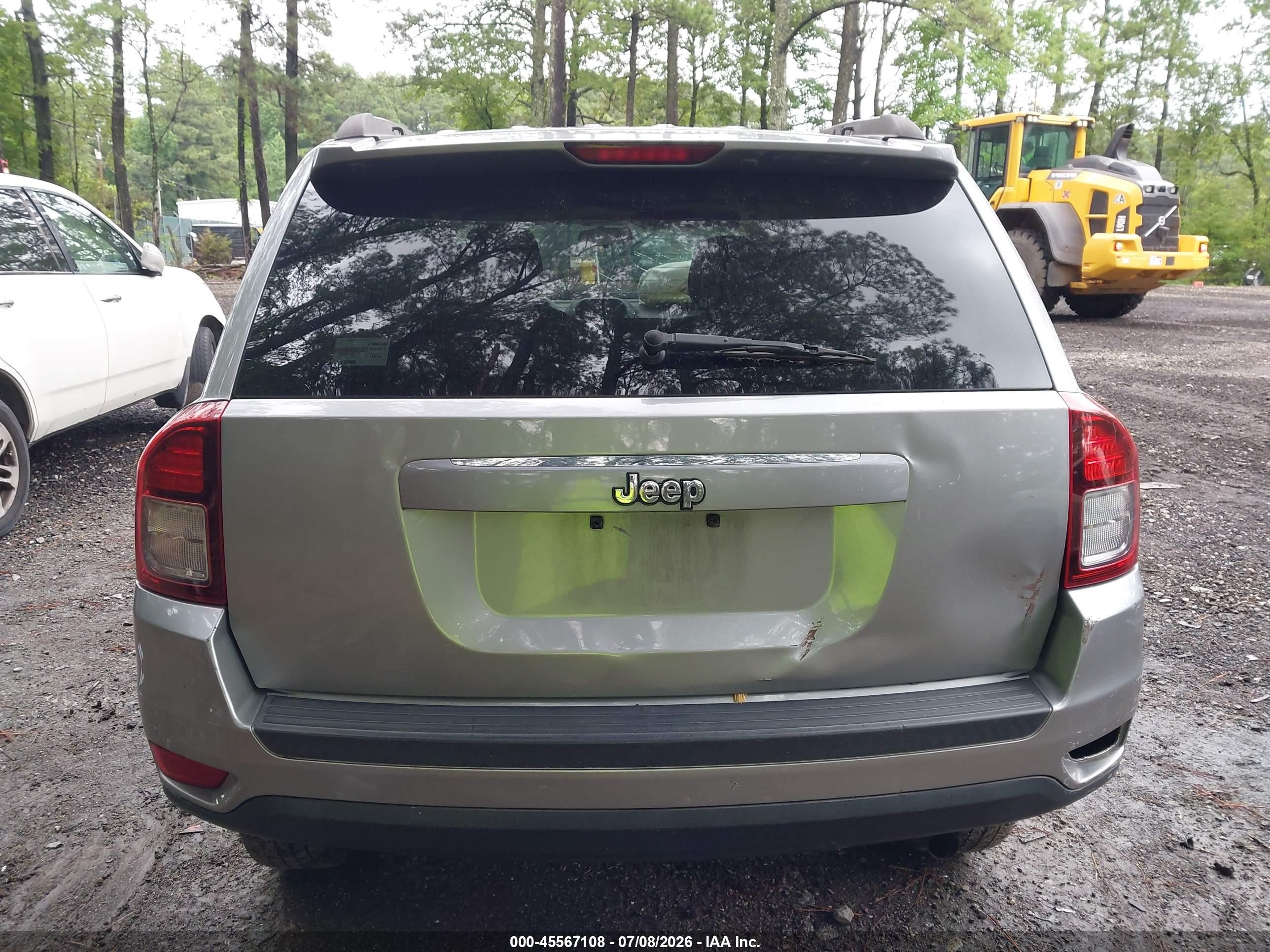 2015 Jeep Compass Sport Gray vin: 1C4NJCBA2FD170582